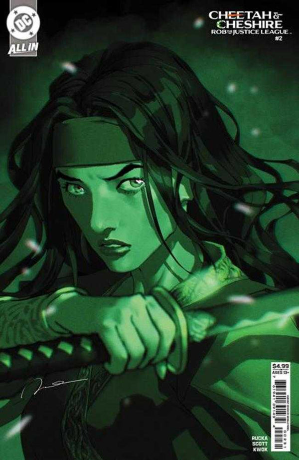Cheetah and Cheshire Rob the Justice League #2 (Gerald Parel Cover)