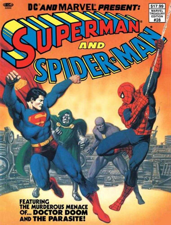 DC and Marvel Present: Superman and Spider-Man Treasury Edition #1 (Cover C Bob Larkin Foil Variant)