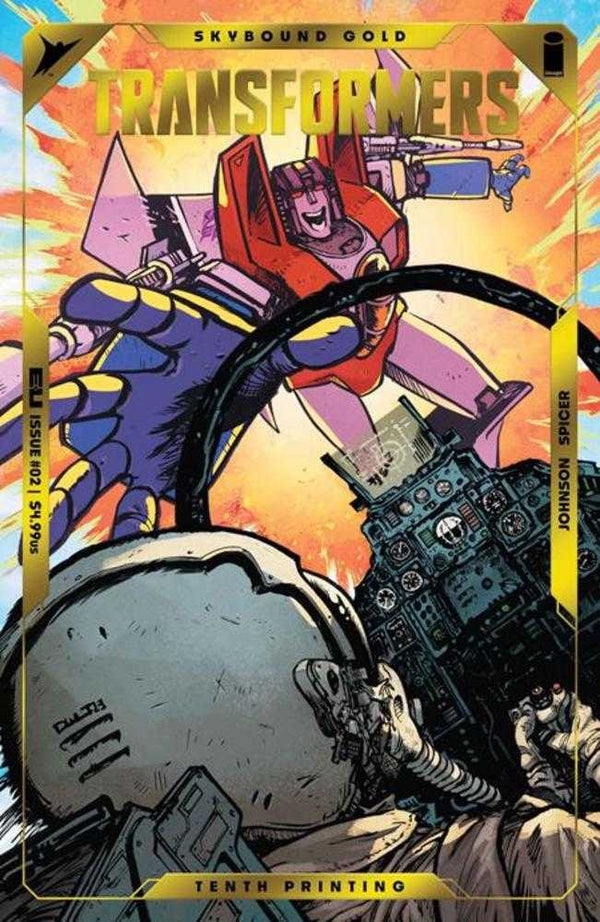 Transformers #2 10th Printing Embossed Foil (Daniel Warren Johnson)
