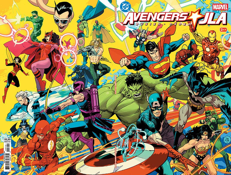 Avengers / JLA #2 (Facsimile Edition 2026 Dan Mora Variant)