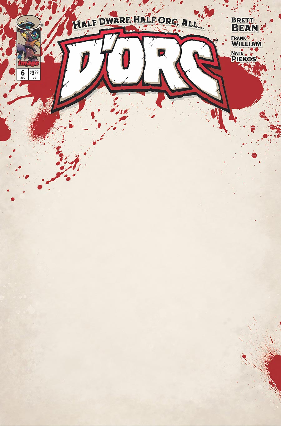 D'Orc #6 (Cover E Blank Variant)