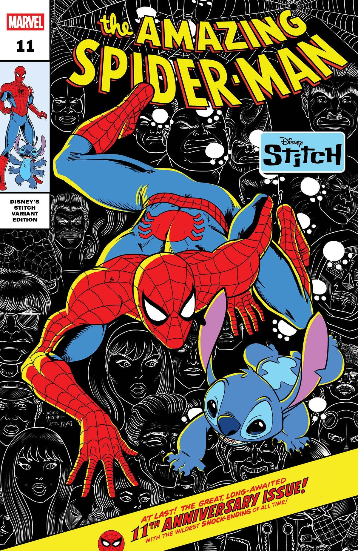 Amazing Spider-Man #11 (Luciano Vecchio 'Disney Stitch' Cover)