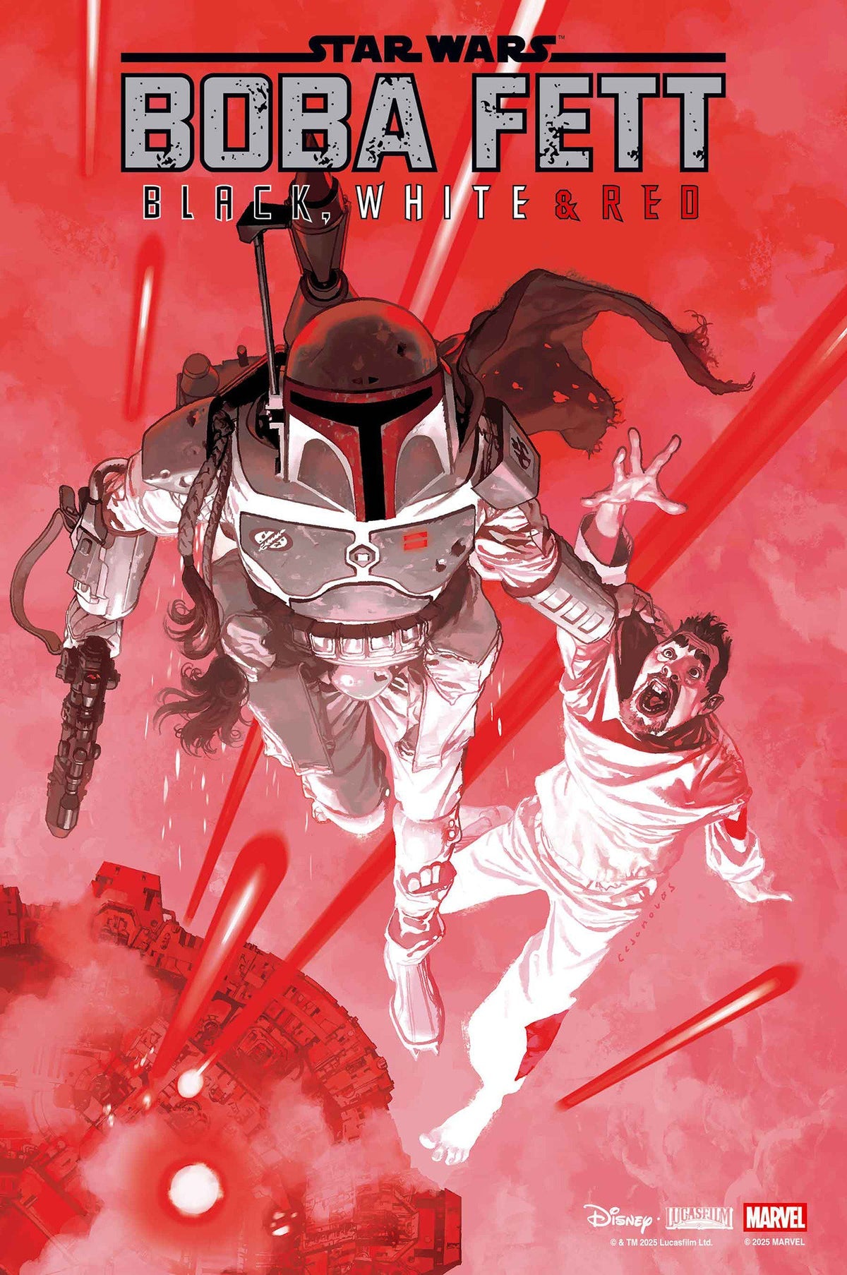 Star Wars: Boba Fett – Black, White & Red #1 (Josemaria Casanovas Cover)