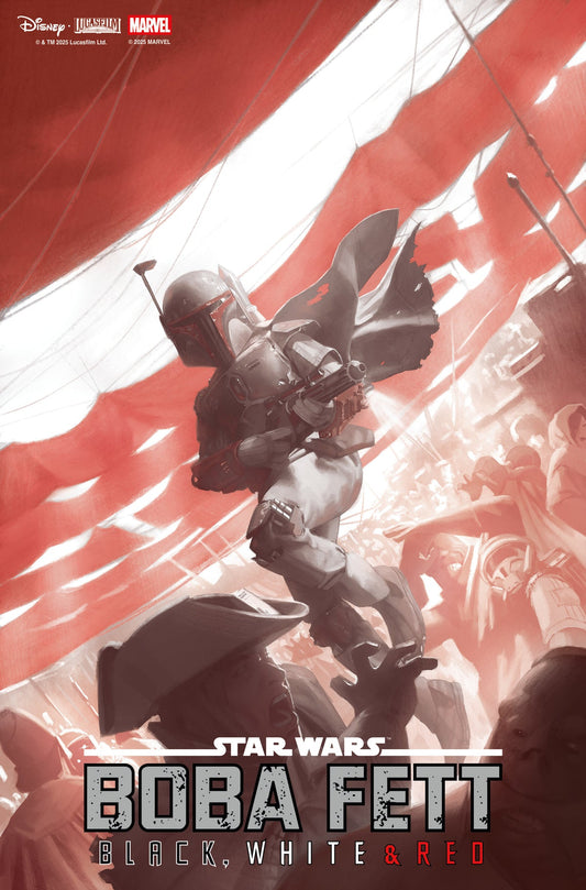 Star Wars: Boba Fett – Black, White & Red #2 (Miguel Mercado Cover)