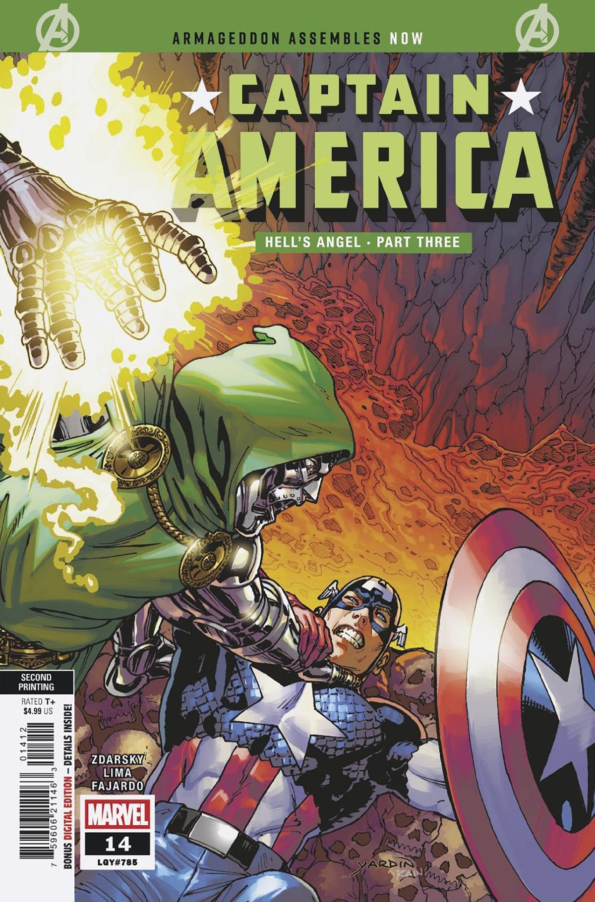 Captain America #14 2nd Printing David Yardin