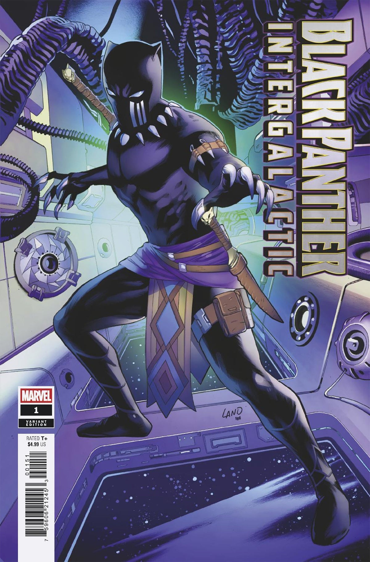 Black Panther: Intergalactic #1 (Greg Land Black Panther Variant)