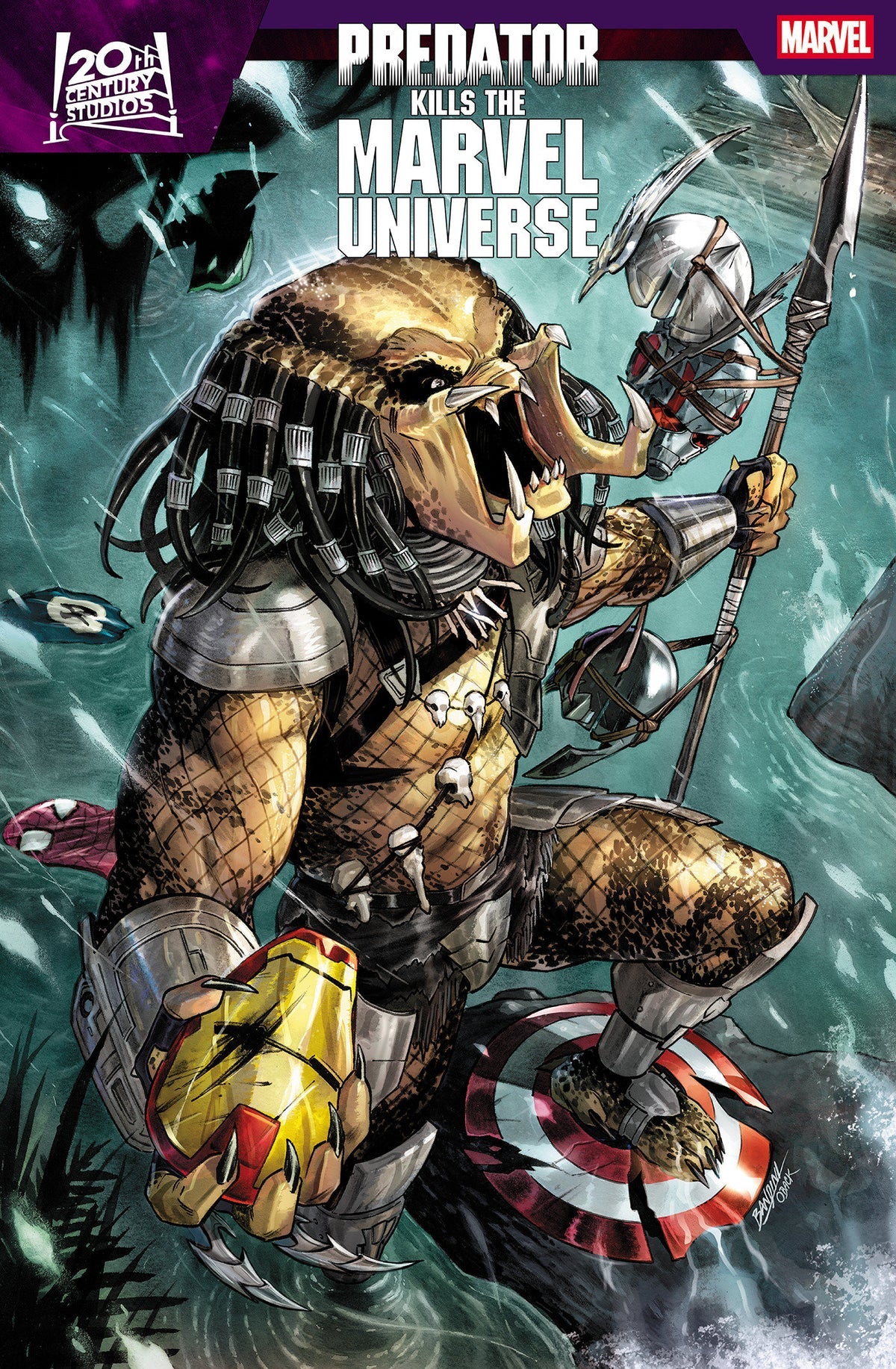 Predator Kills The Marvel Universe #1 (Michele Bandini Foil Cover)