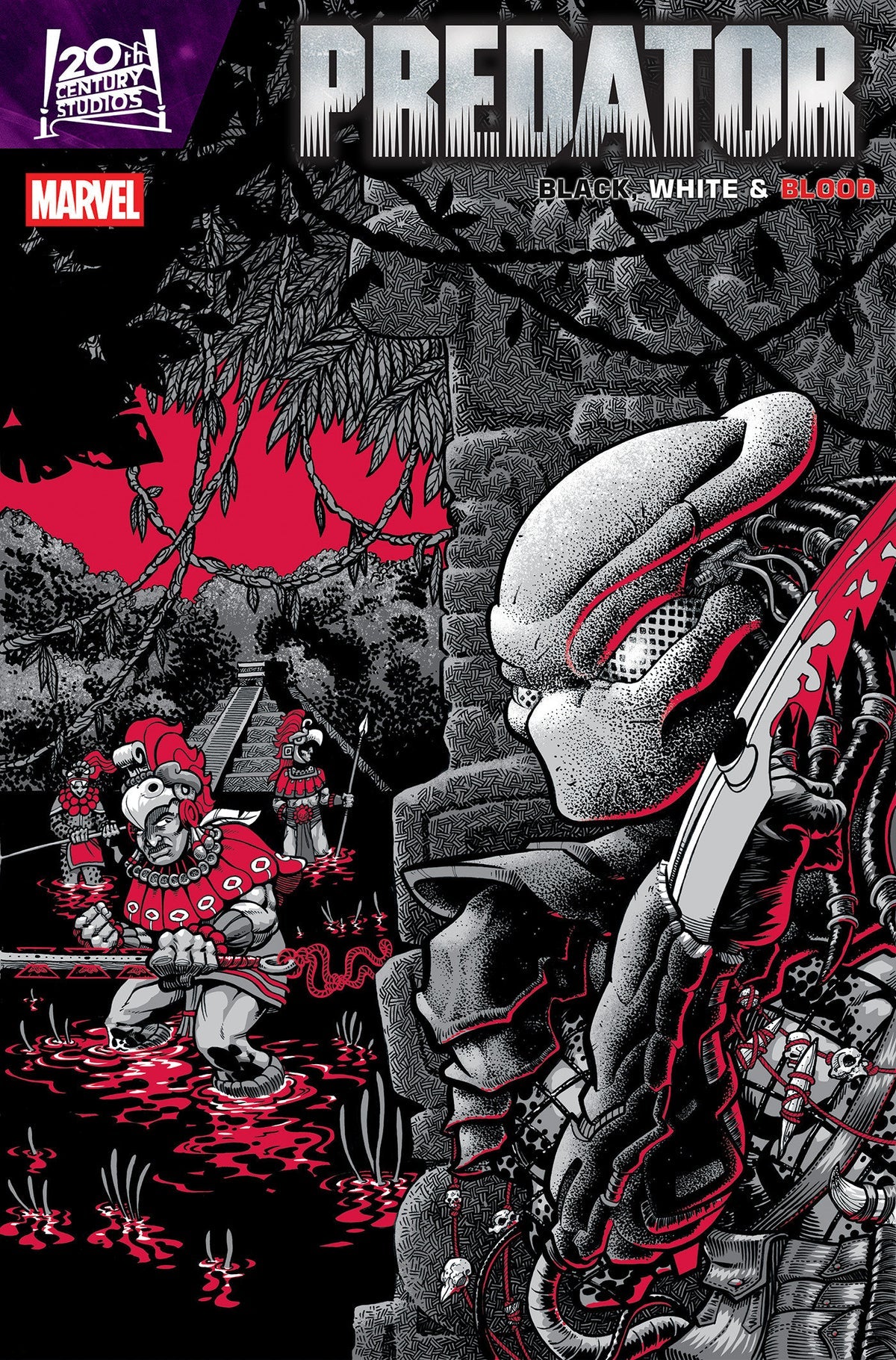 Predator: Black, White & Blood #2 (J. Gonzo Cover)