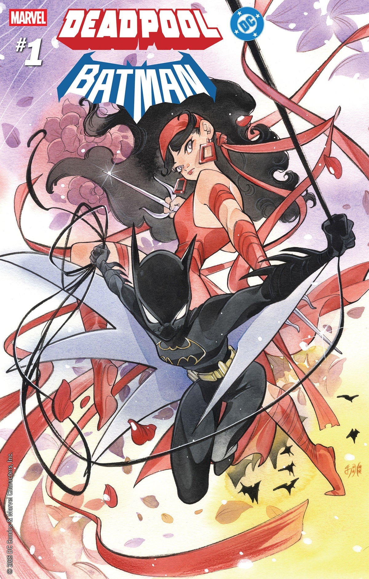 Marvel/DC: Deadpool/Batman #1 (Peach Momoko Cover)