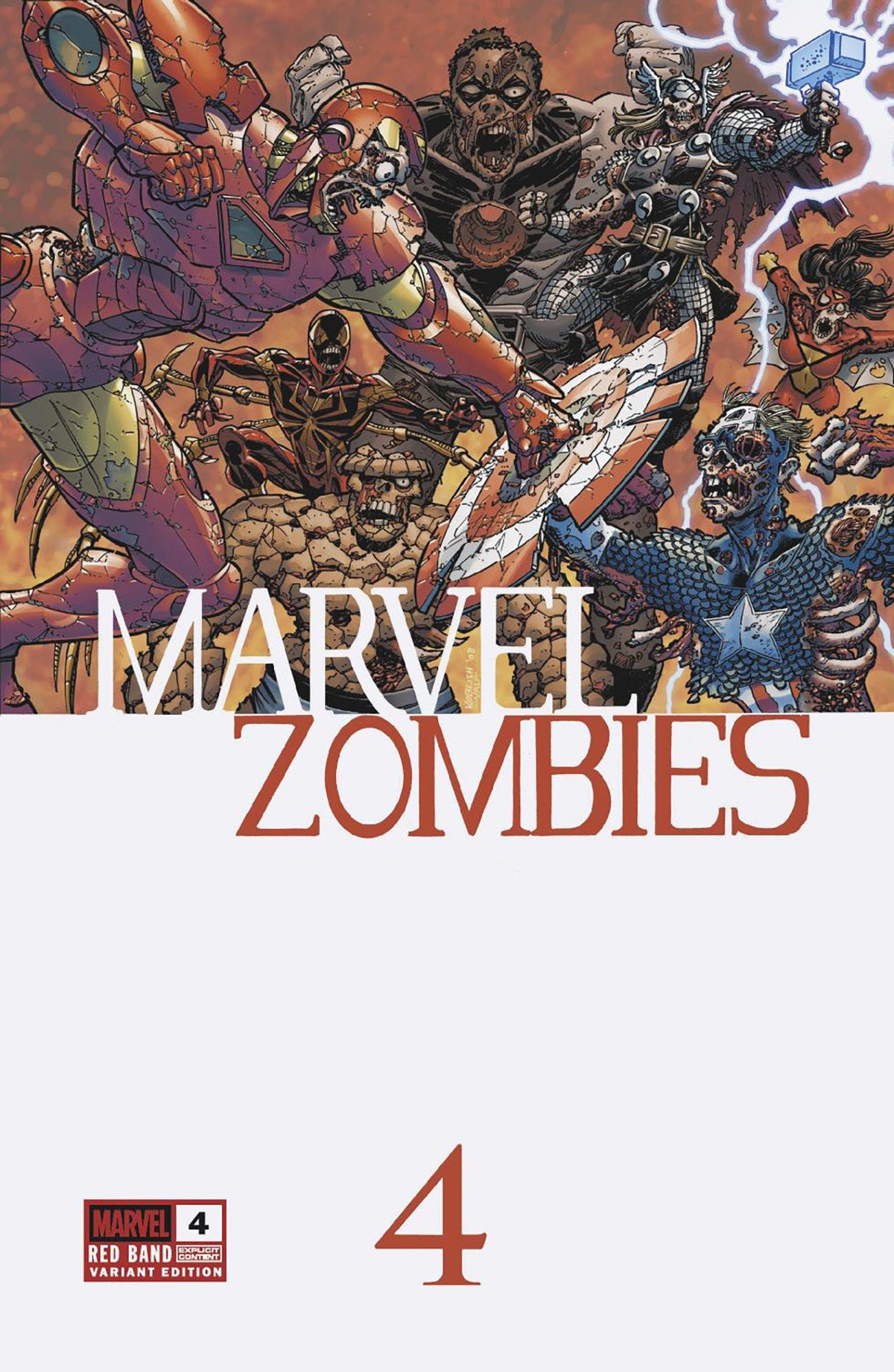 Marvel Zombies: Red Band #4 (Scott Koblish Retro Zombie Variant)