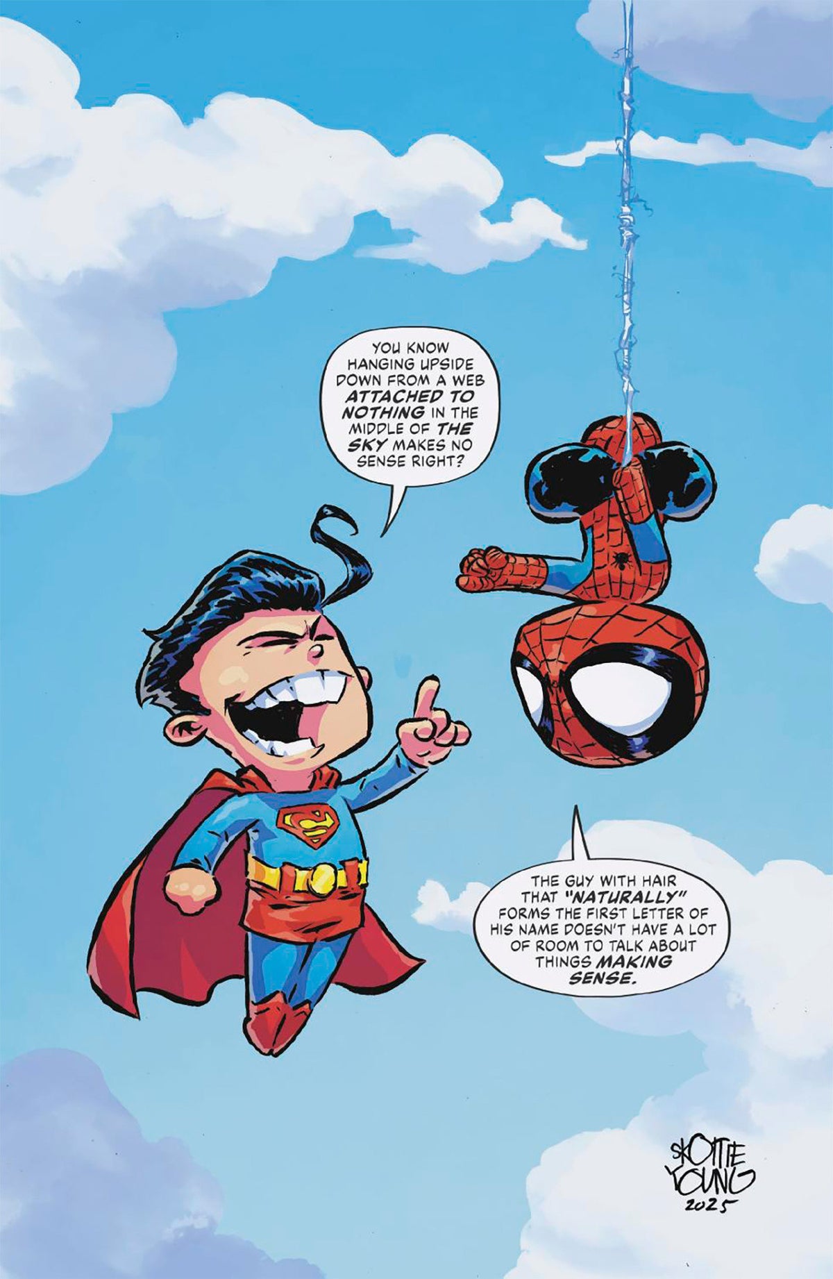 Marvel / DC: Spider-Man / Superman #1 (Skottie Young Virgin Variant)