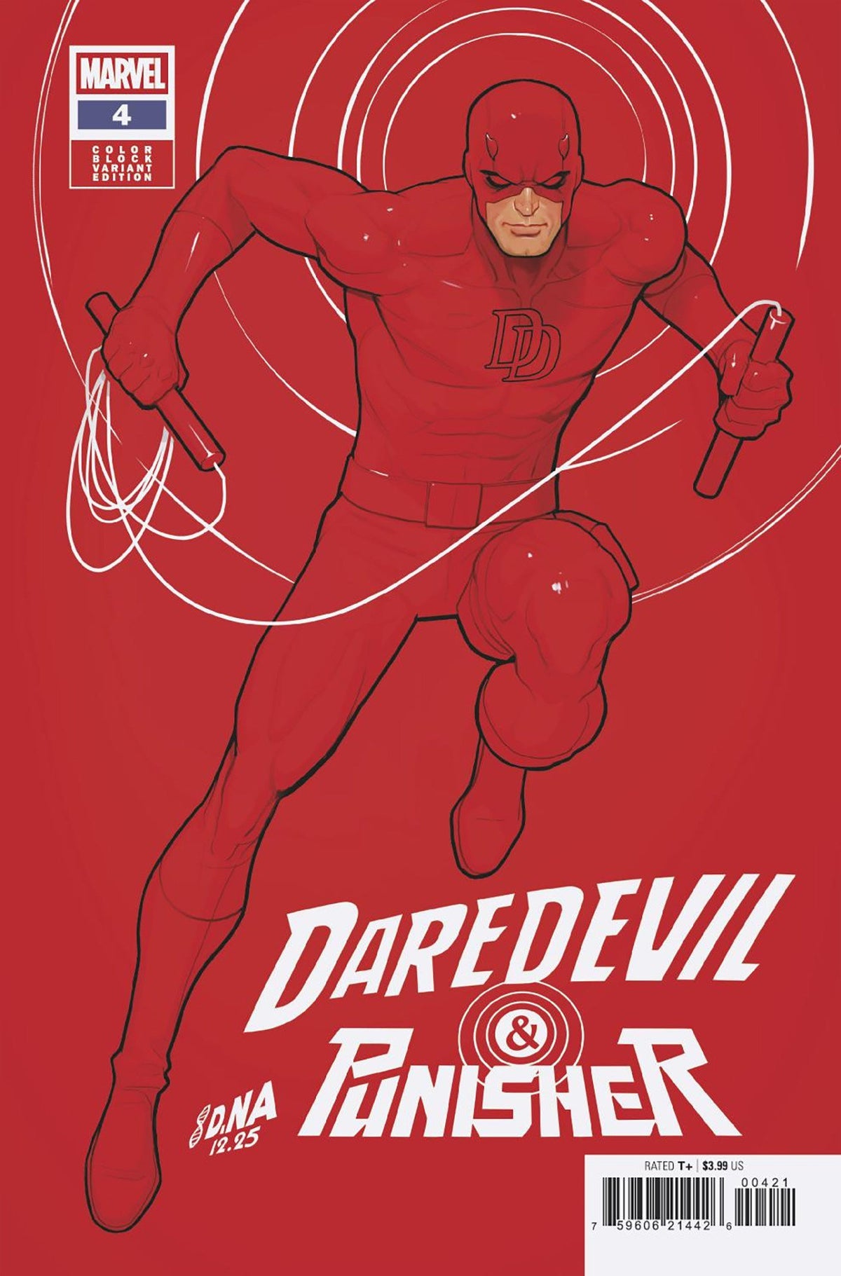 Daredevil / Punisher: The Devil's Trigger #4 (David Nakayama Color Block Red Variant)