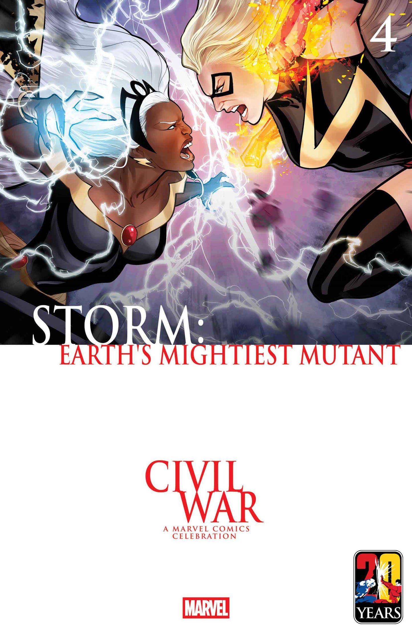 Storm: Earth's Mightiest Mutant #4 (Lucas Werneck Civil War Celebration Variant)