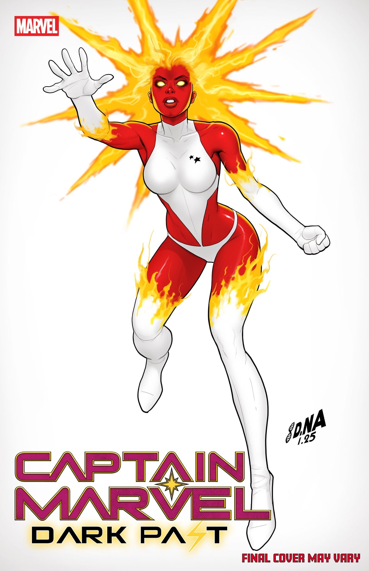 Captain Marvel: Dark Past #1 (David Nakayama Color Block White Variant)