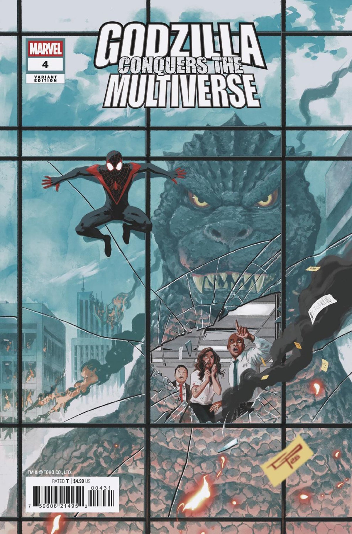 Godzilla Conquers the Multiverse #4 Germán Peralta Variant
