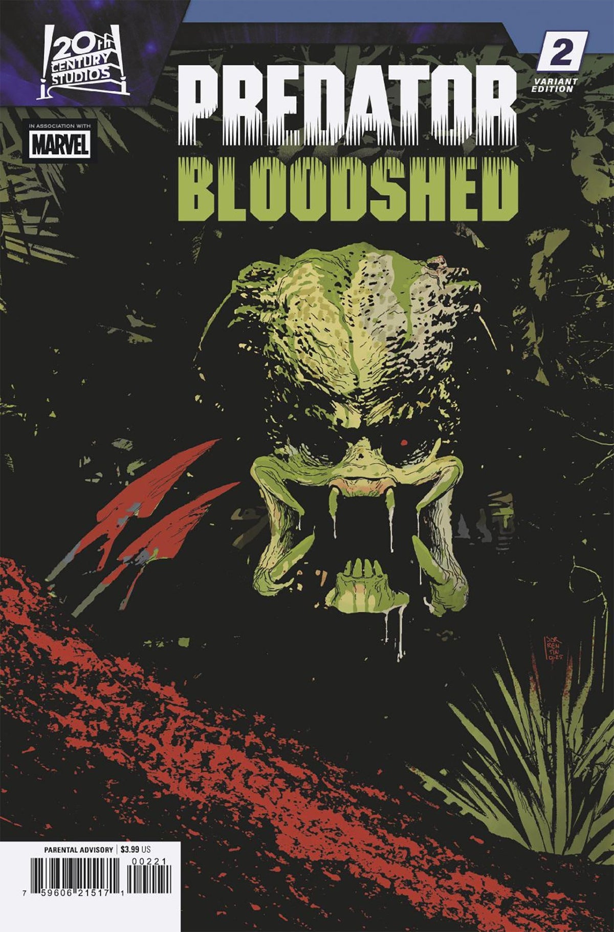 Predator: Bloodshed #2 (Andrea Sorrentino Variant)