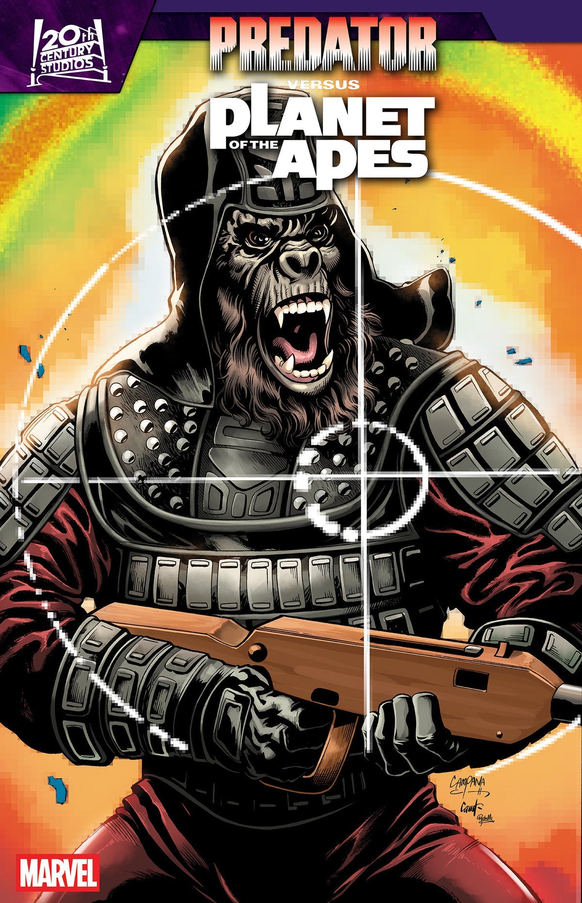 Predator vs. the Planet of the Apes #2 Chris Campana Movie Poster Homage Variant