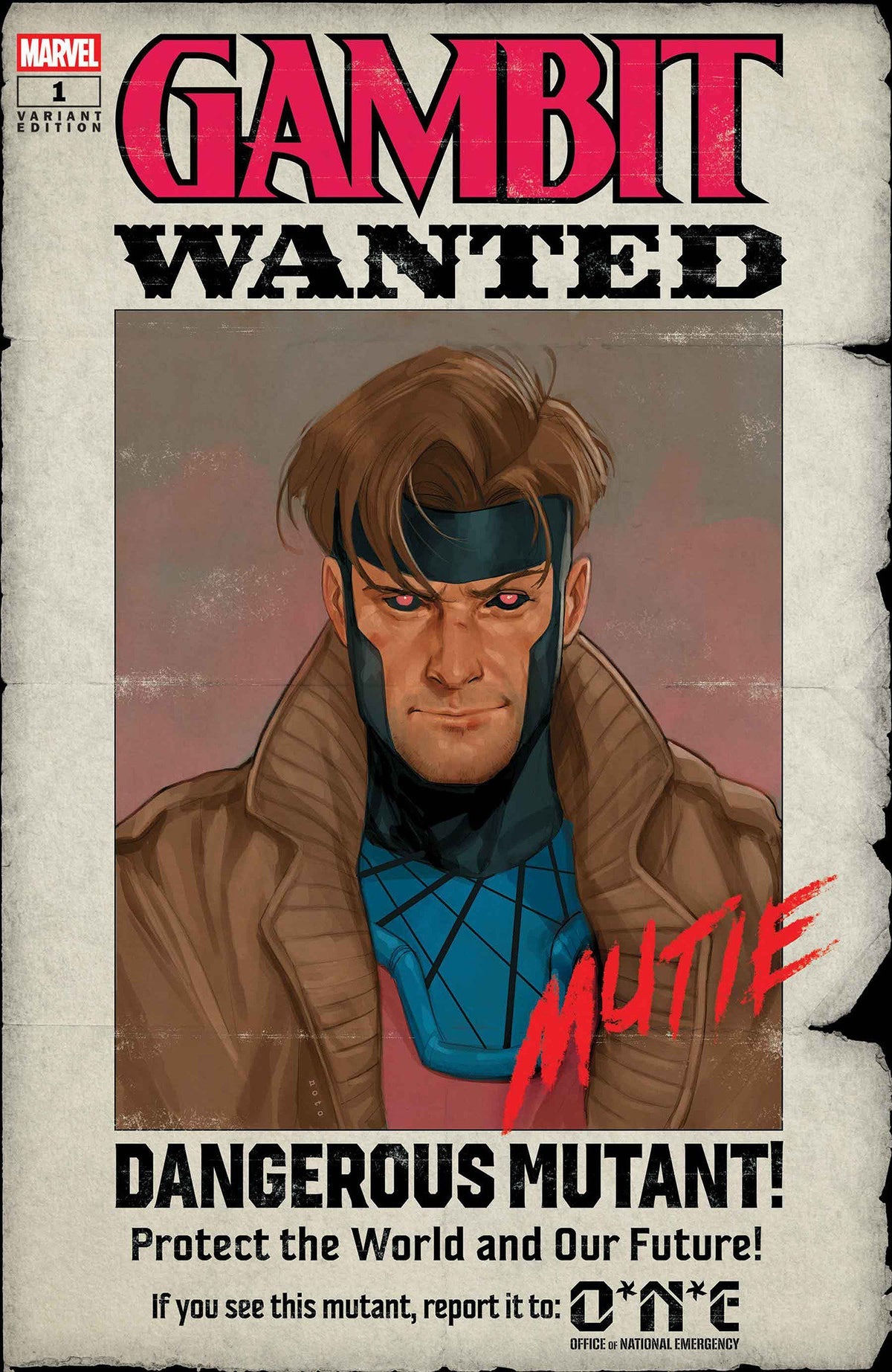 Gambit: Wanted #1 (Phil Noto Wanted B Variant)