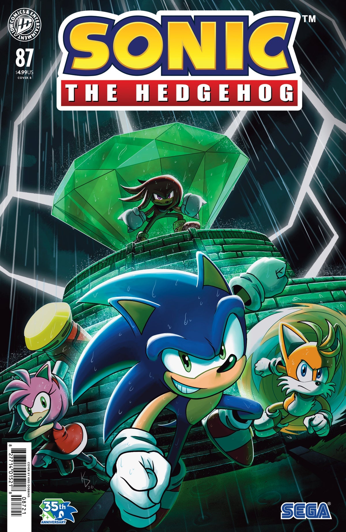 Sonic the Hedgehog #87 (Cover B Kris Dobbins Variant)