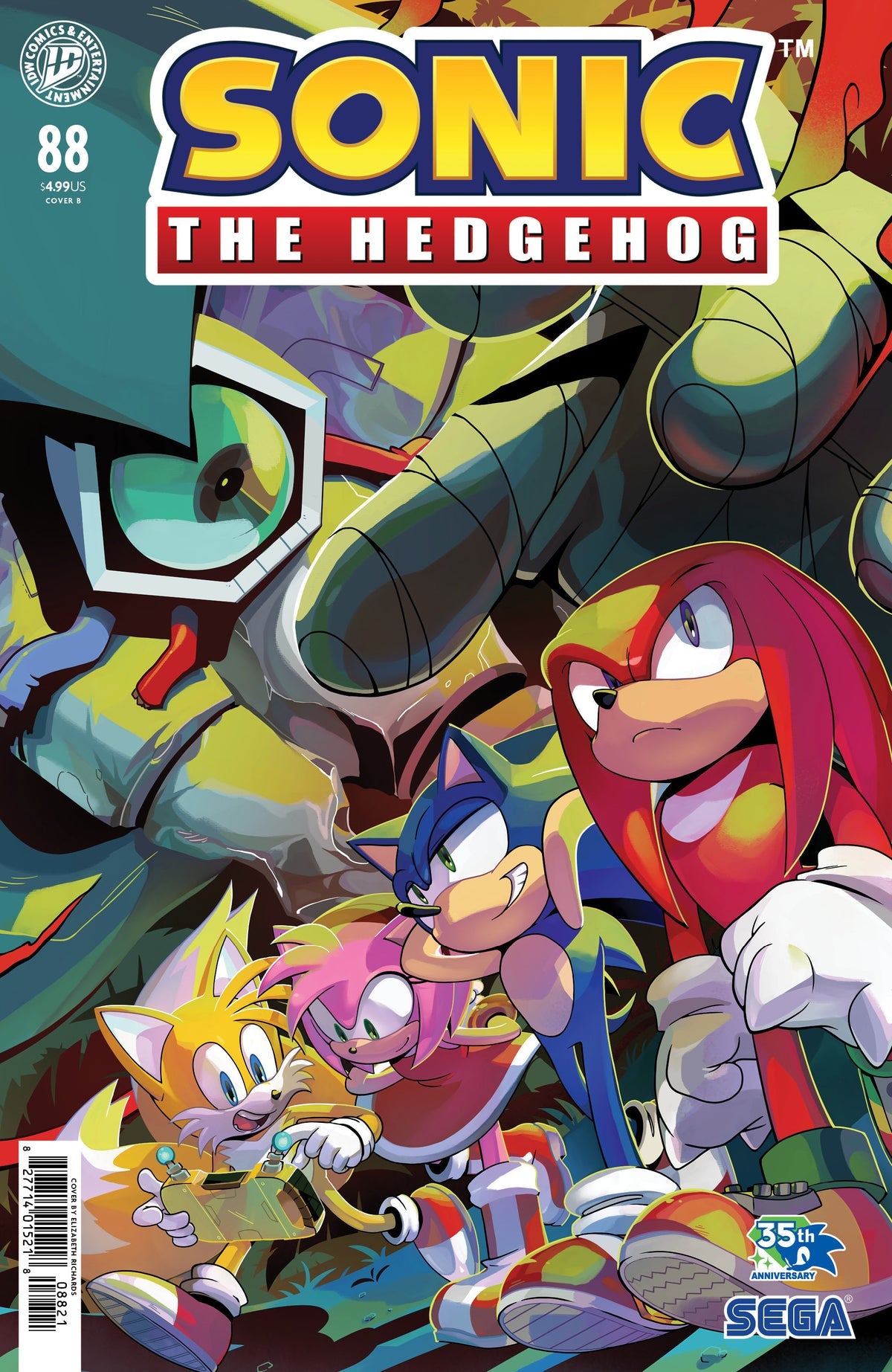 Sonic the Hedgehog #88 (Cover B Elizabeth Richards Variant)