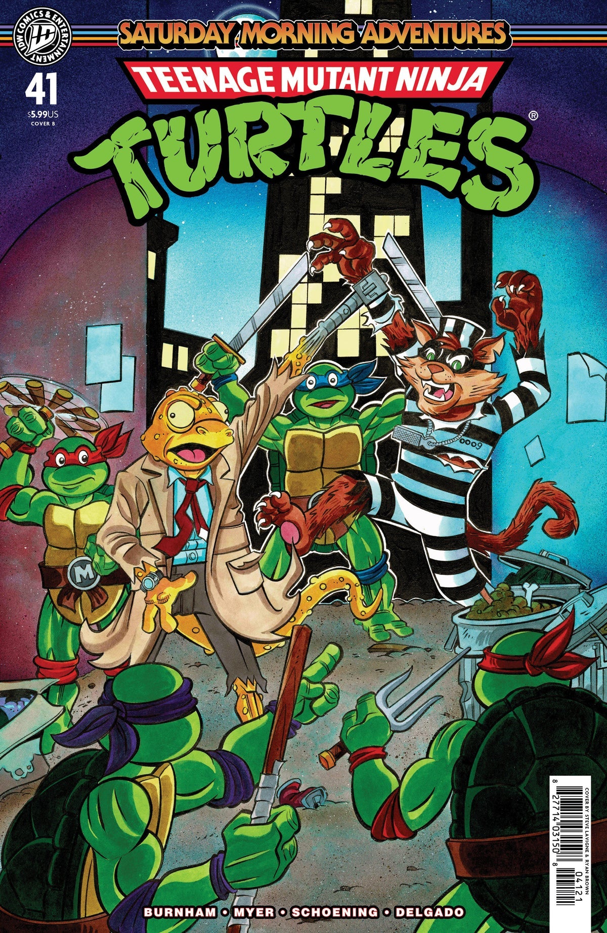 Teenage Mutant Ninja Turtles: Saturday Morning Adventures #41 Cover B Steve Lavigne Variant