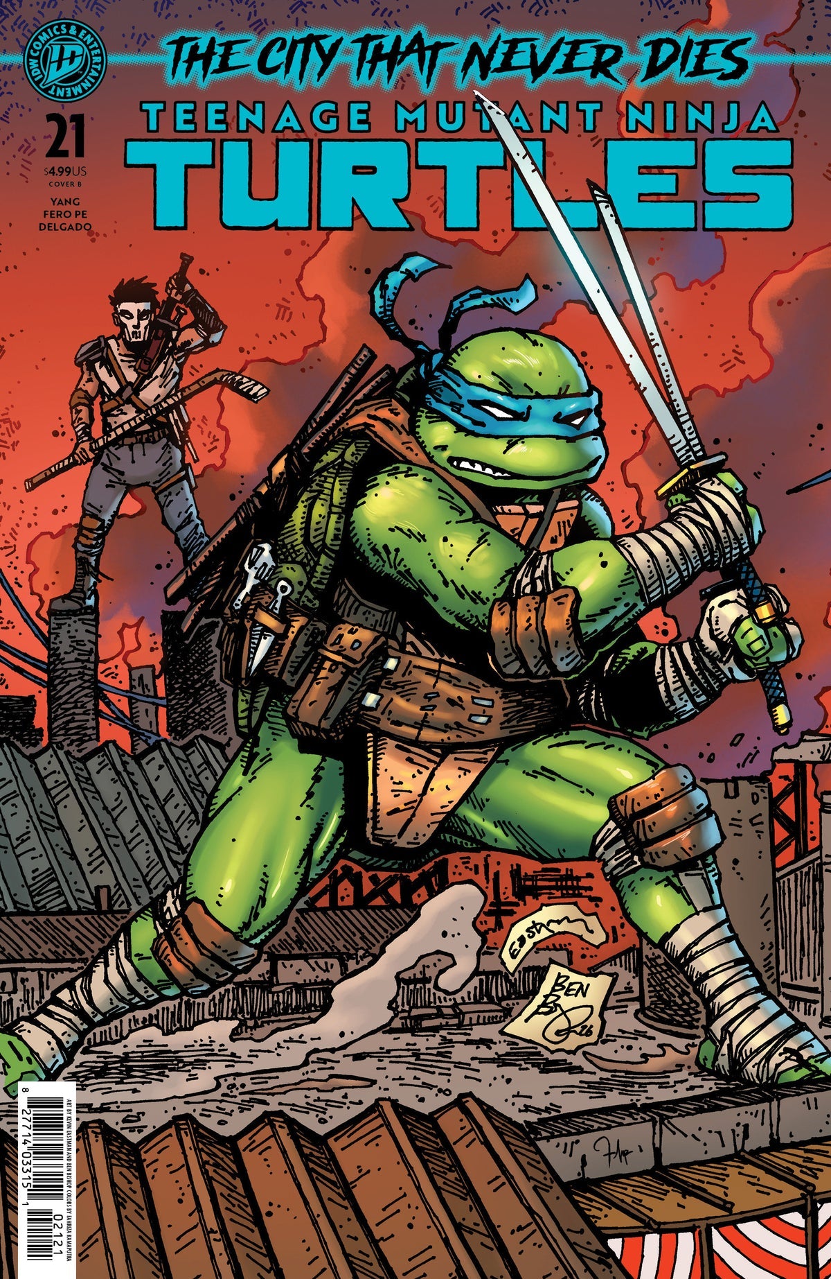 Teenage Mutant Ninja Turtles #21 Cover B Ben Bishop Variant