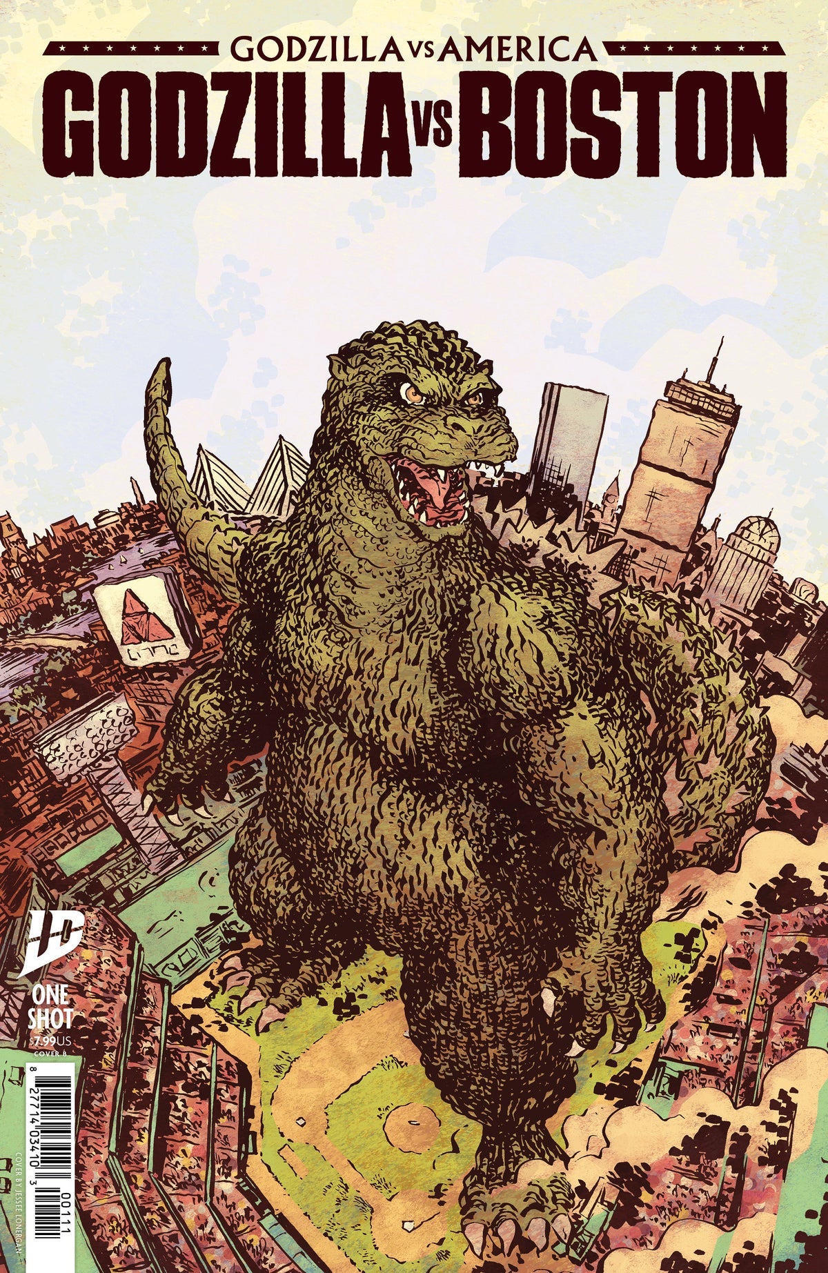 Godzilla vs. America: Boston (Cover B)