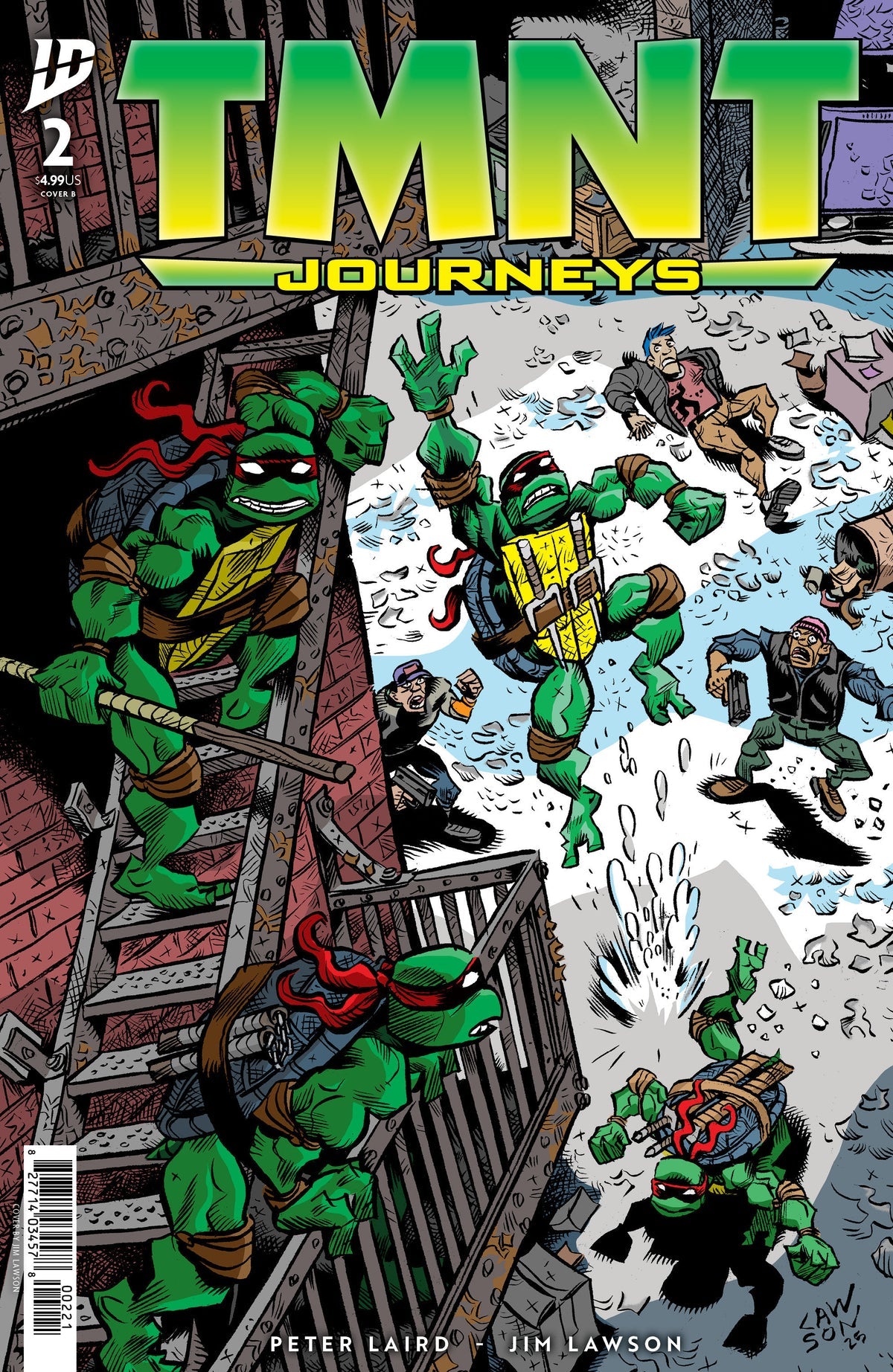 TMNT: Journeys #2 (Cover B - Jim Lawson)