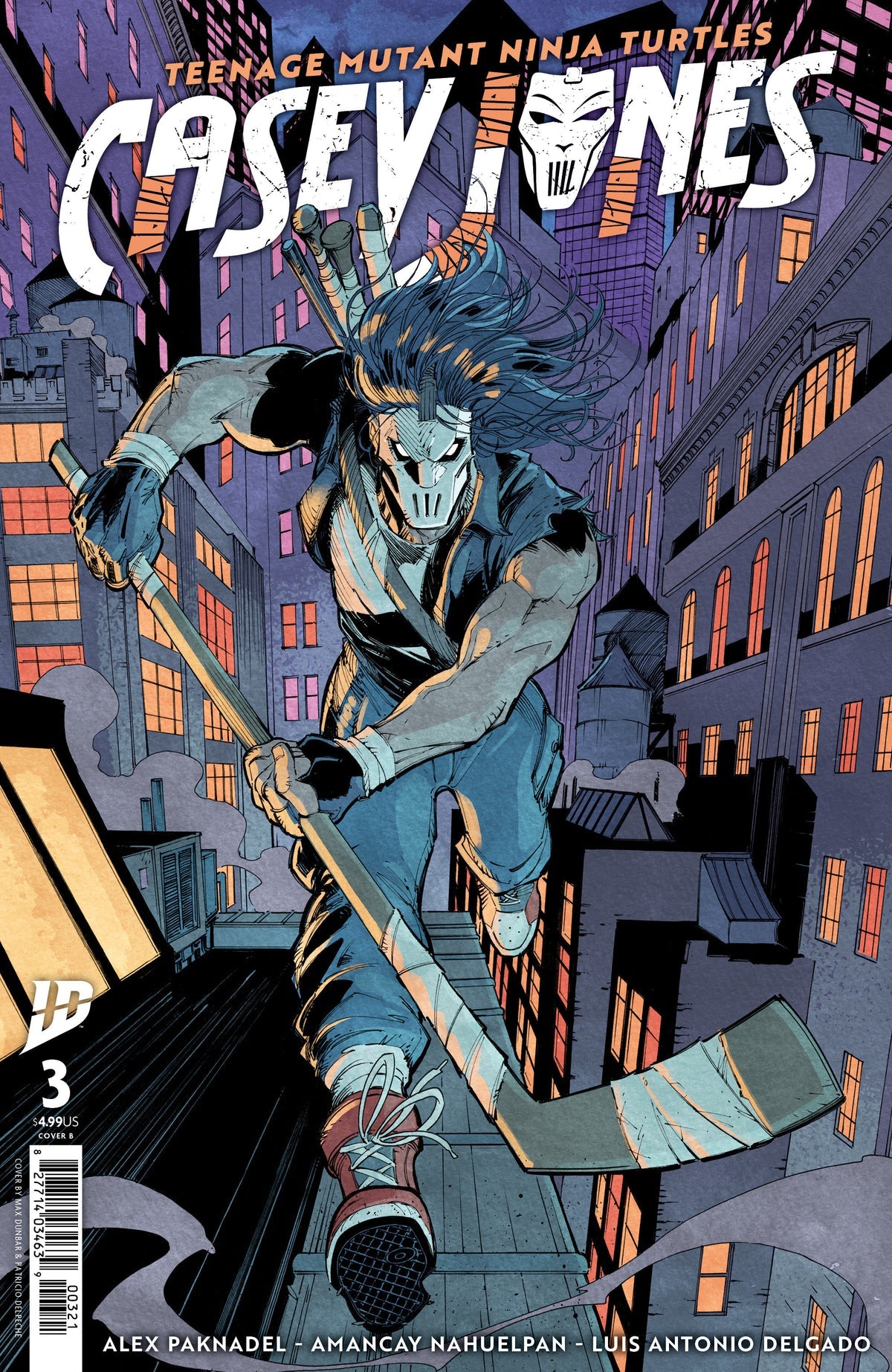 Teenage Mutant Ninja Turtles: Casey Jones #3 (Cover B Max Dunbar Variant)