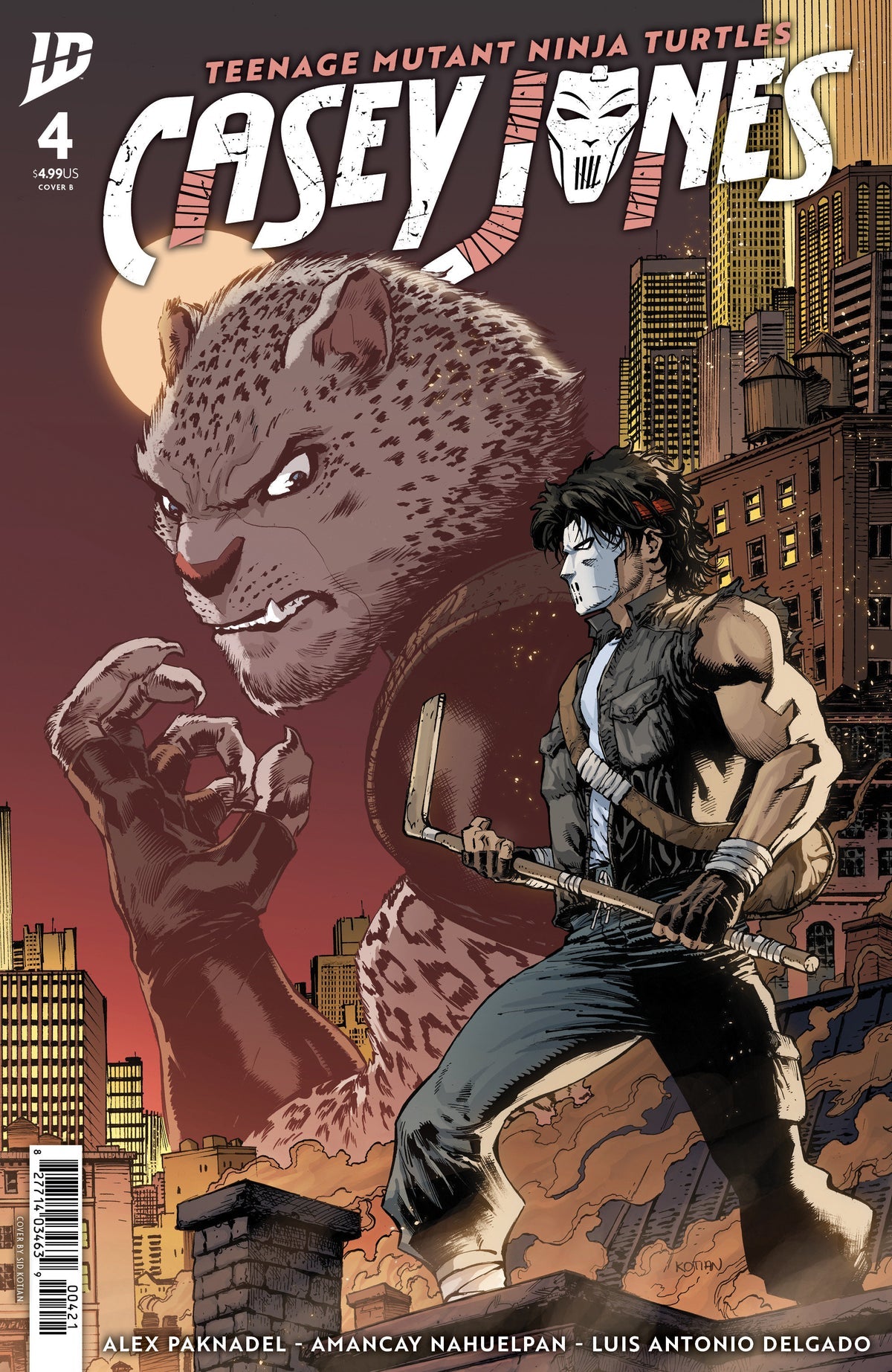 Teenage Mutant Ninja Turtles: Casey Jones #4 (Cover B Sid Kotian Variant)