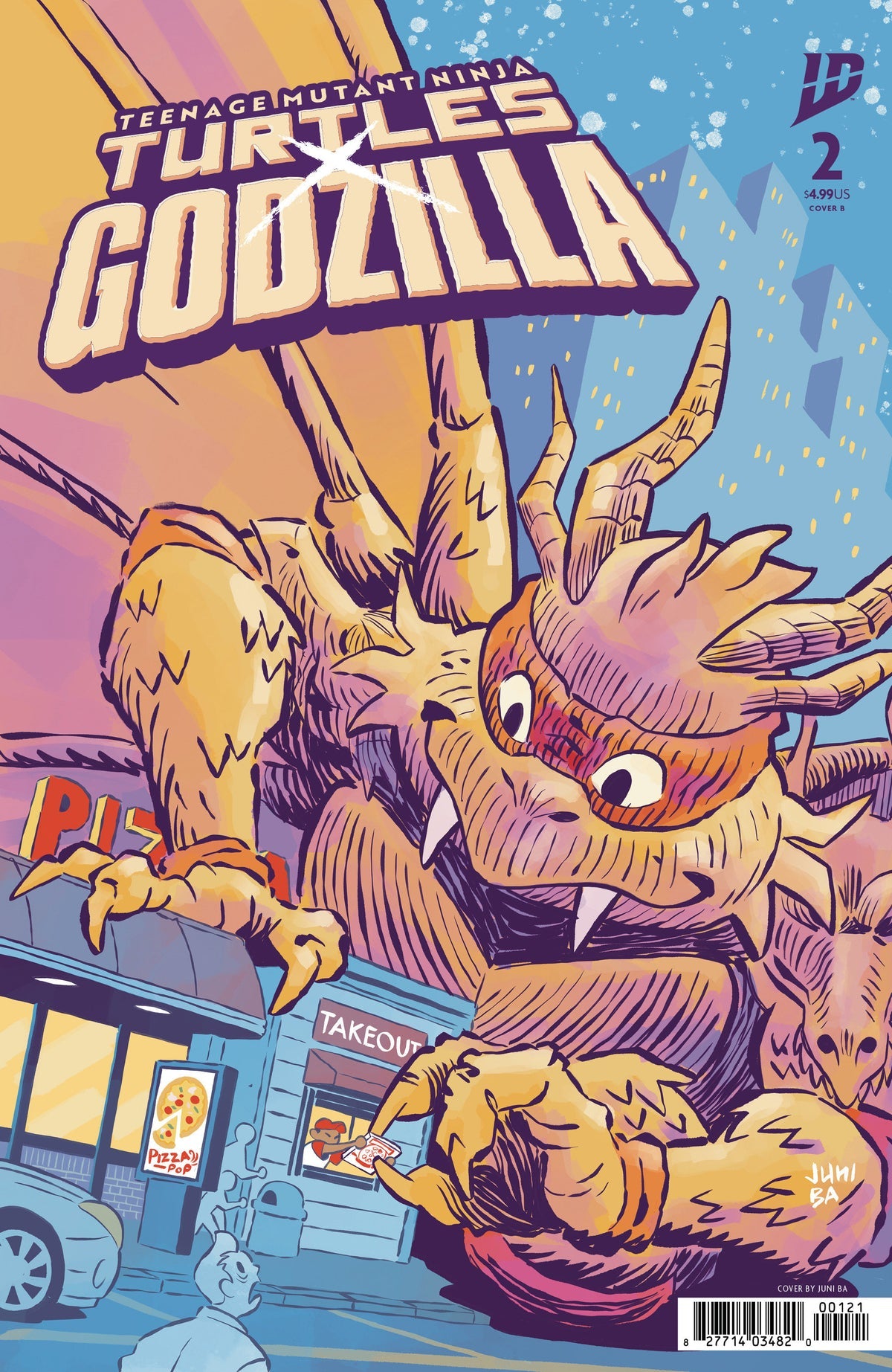 Teenage Mutant Ninja Turtles x Godzilla #2 (Cover B Juni Ba Variant)