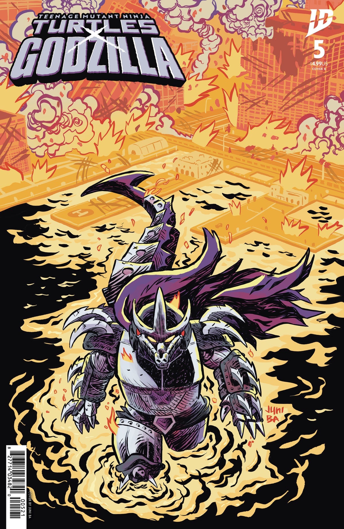Teenage Mutant Ninja Turtles x Godzilla #5 (Cover B Juni Ba Variant)