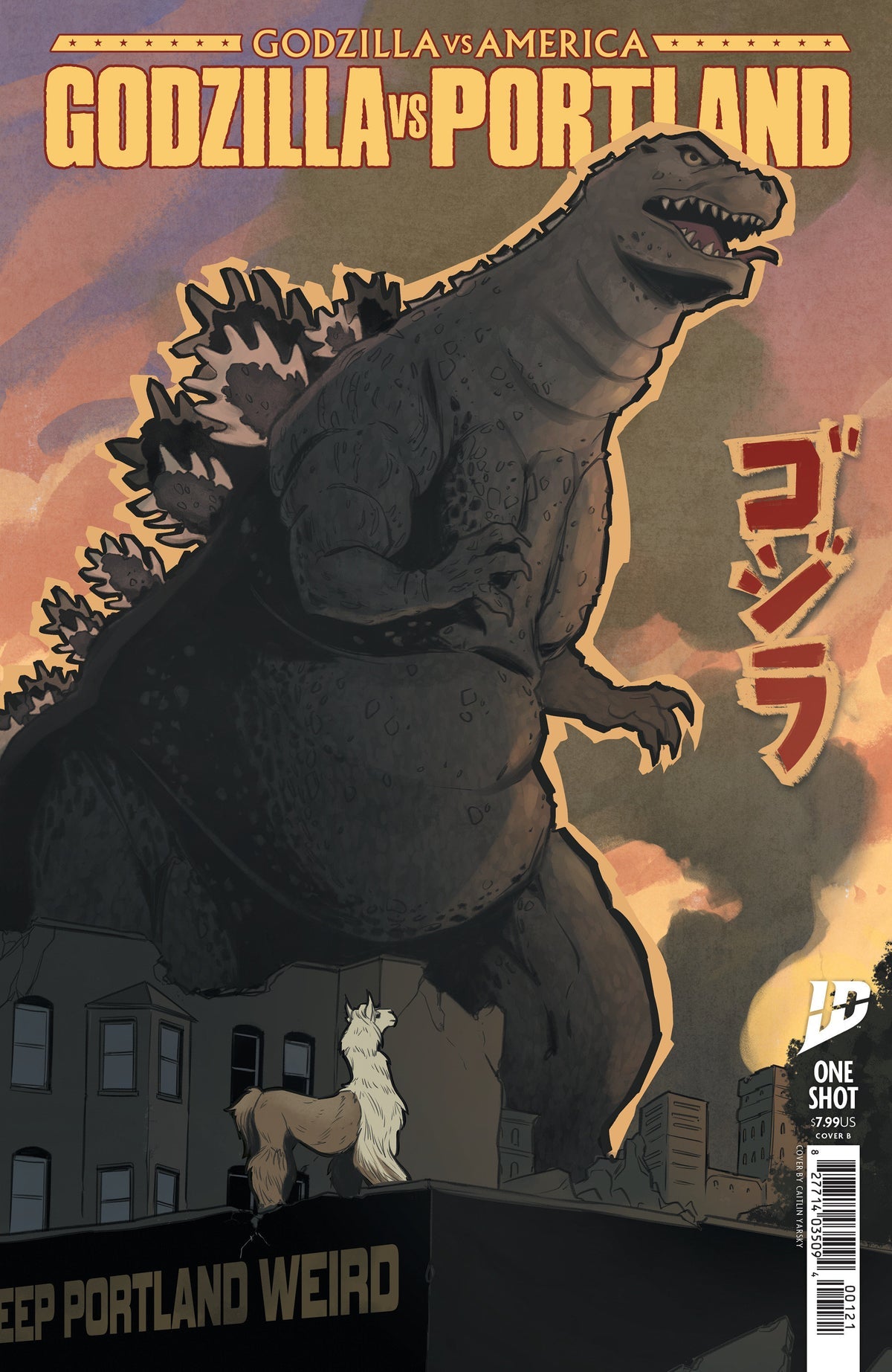 Godzilla vs. America: Portland #1 (Cover B Caitlin Yarsky Variant)