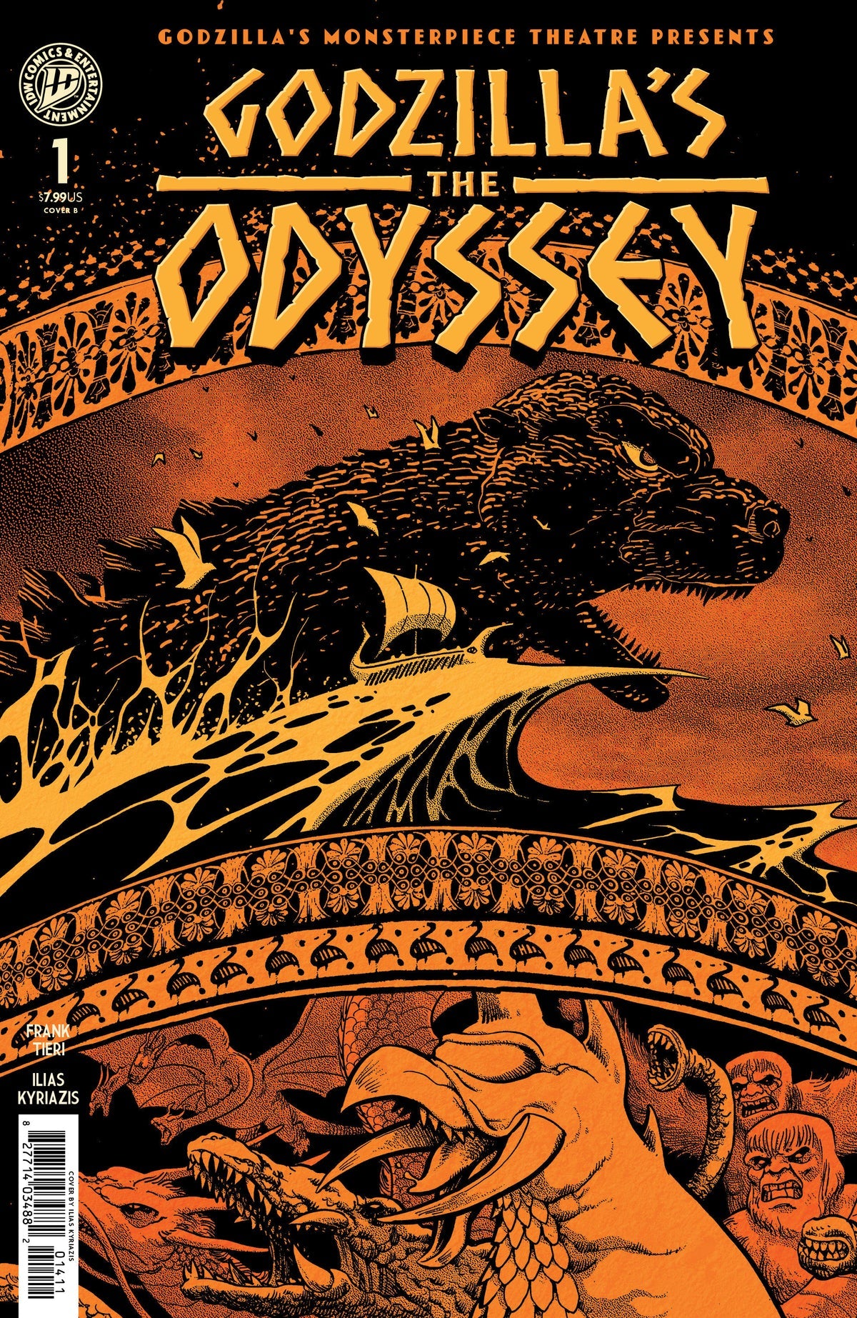 Godzilla's Monsterpiece Theatre Presents: Godzilla's The Odyssey #1 (Cover B Ilias Kyriazis Variant)