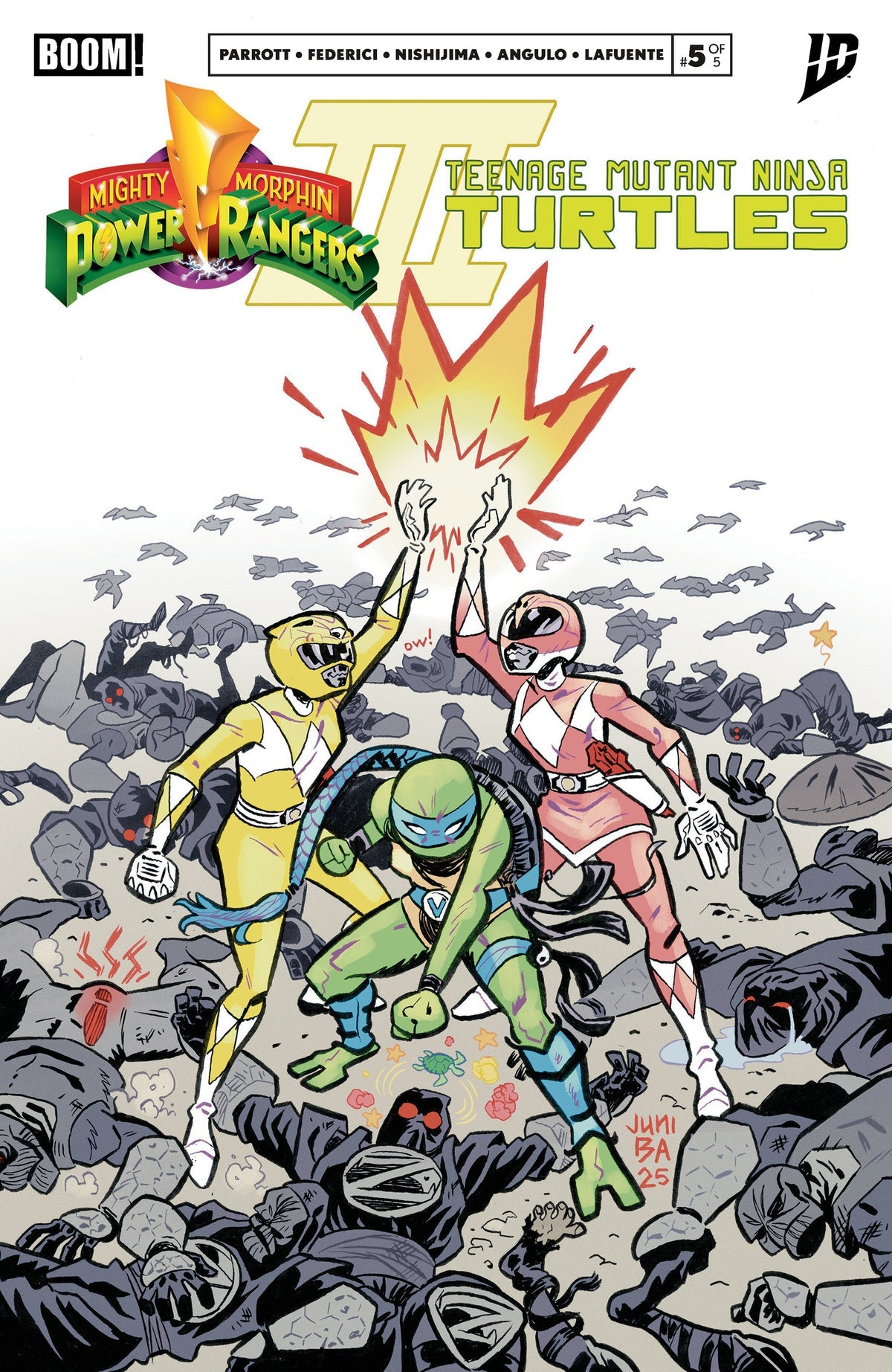 Mighty Morphin Power Rangers / Teenage Mutant Ninja Turtles III #5 (Cover B Juni Ba Variant)