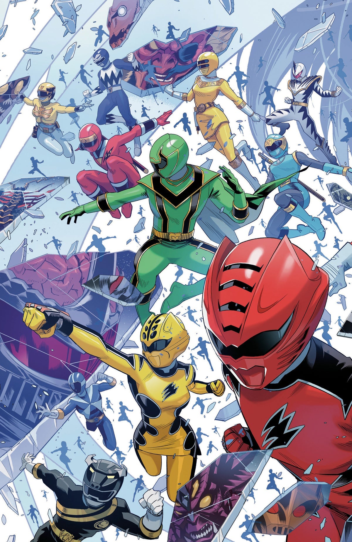 Power Rangers Unlimited #1 (Cover C Alessio Zonno Every Ranger Ever Connecting Virgin Variant)