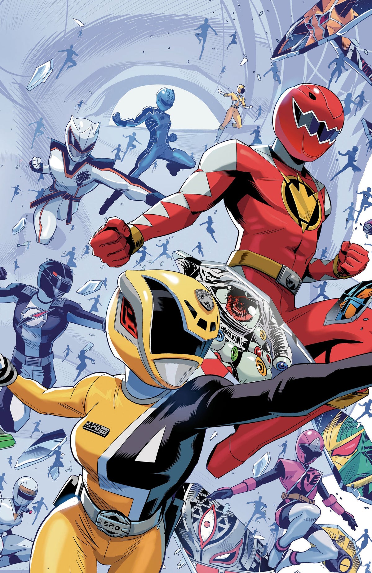 Power Rangers Unlimited #3 Cover C Alessio Zonno Every Ranger Ever Connecting Virgin Variant