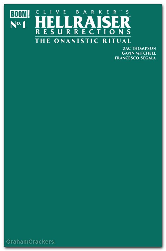 Hellraiser: Resurrections – The Onanistic Ritual #1 Cover C Green Blank Variant
