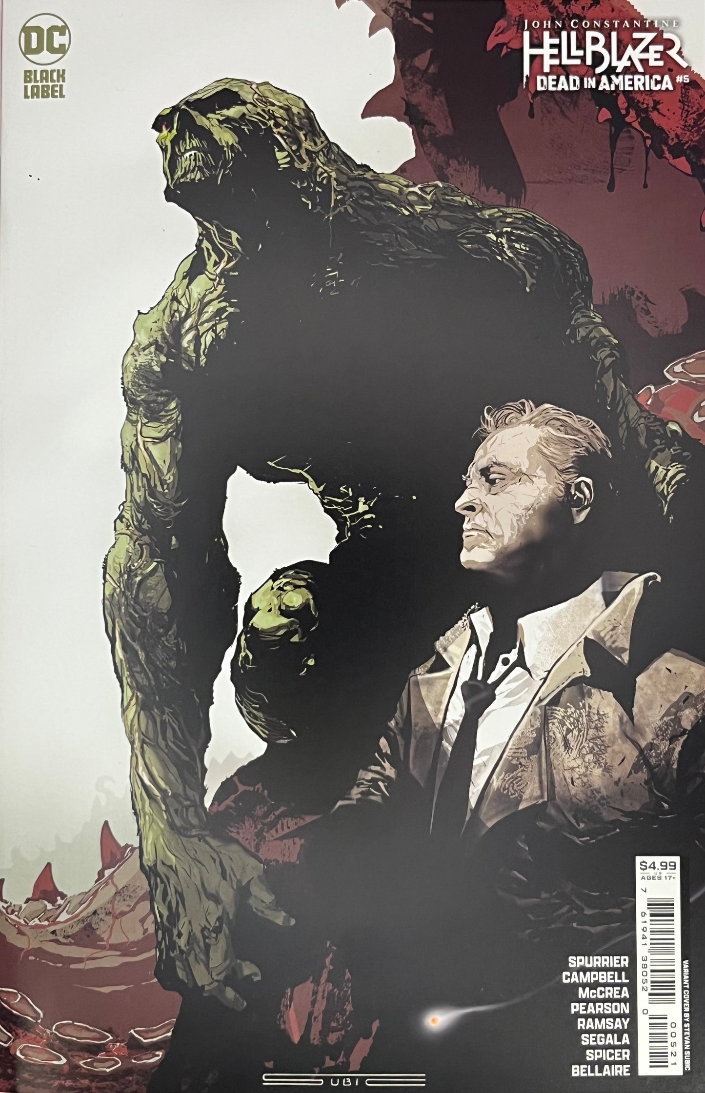 Hellblazer: Dead In America #5 (Subic Cover)