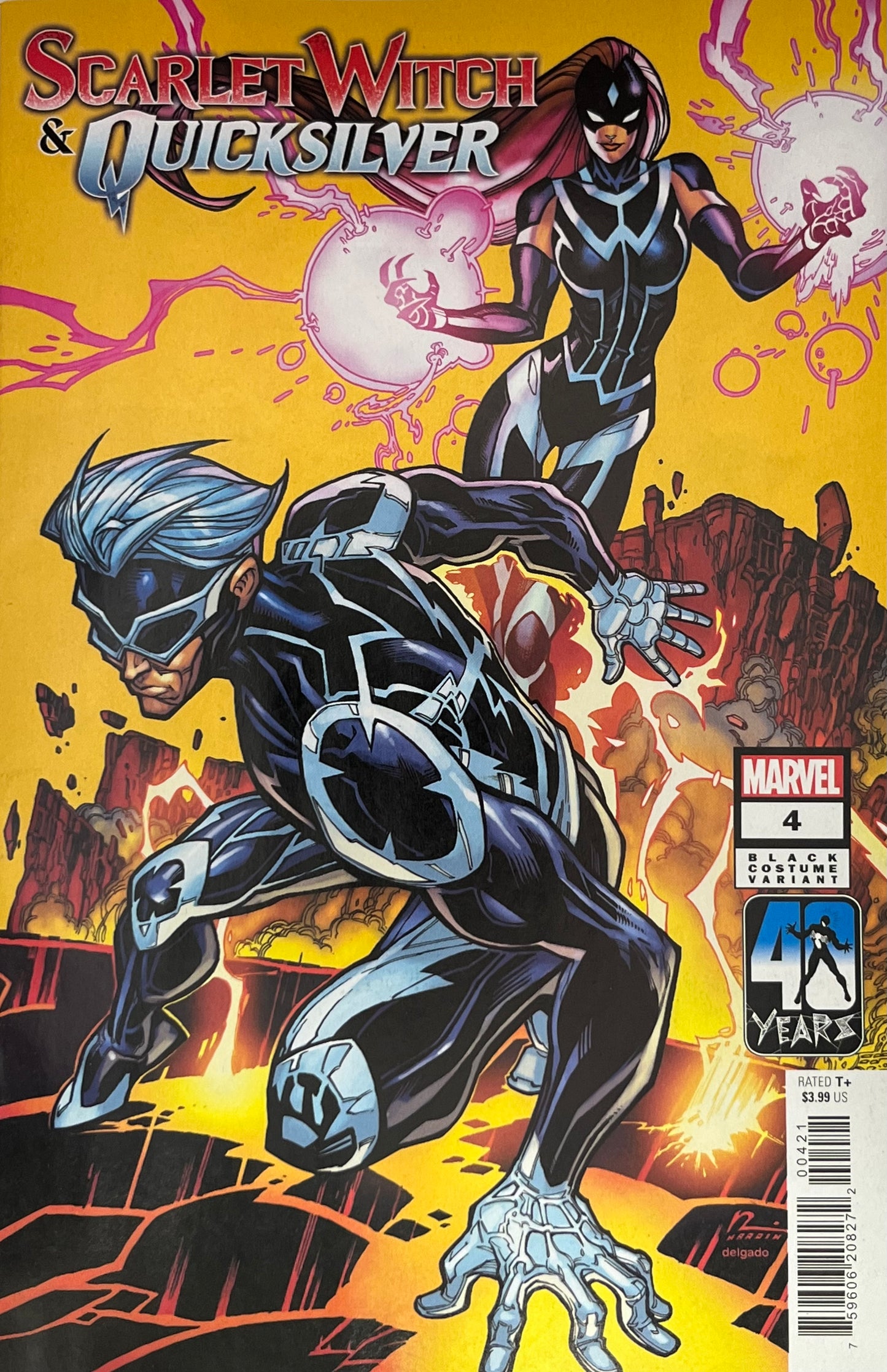 Scarlet Witch & Quicksilver #4 (Hardin Cover)