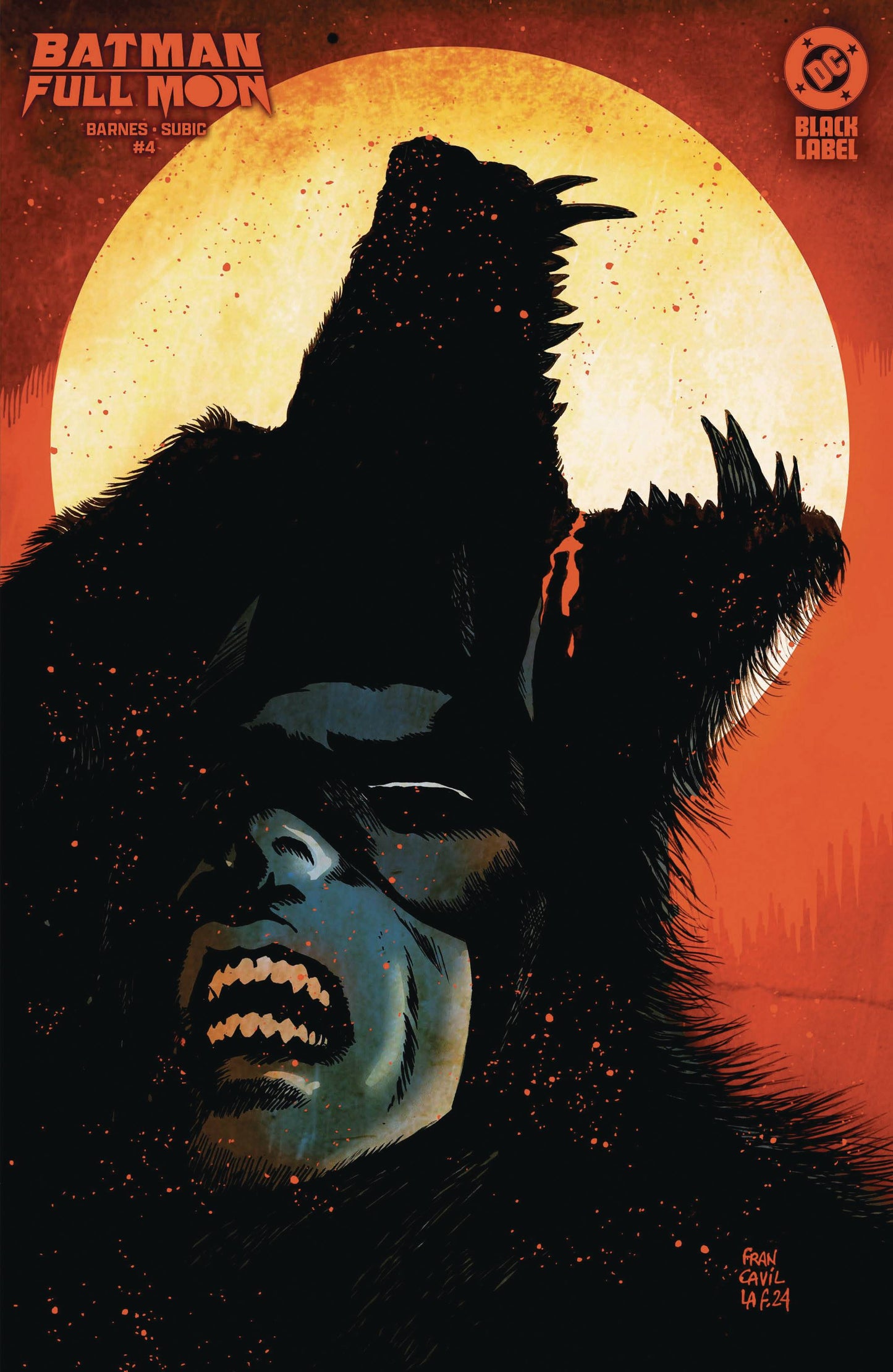 Batman: Full Moon #4 (Francesco Francavilla Cover)