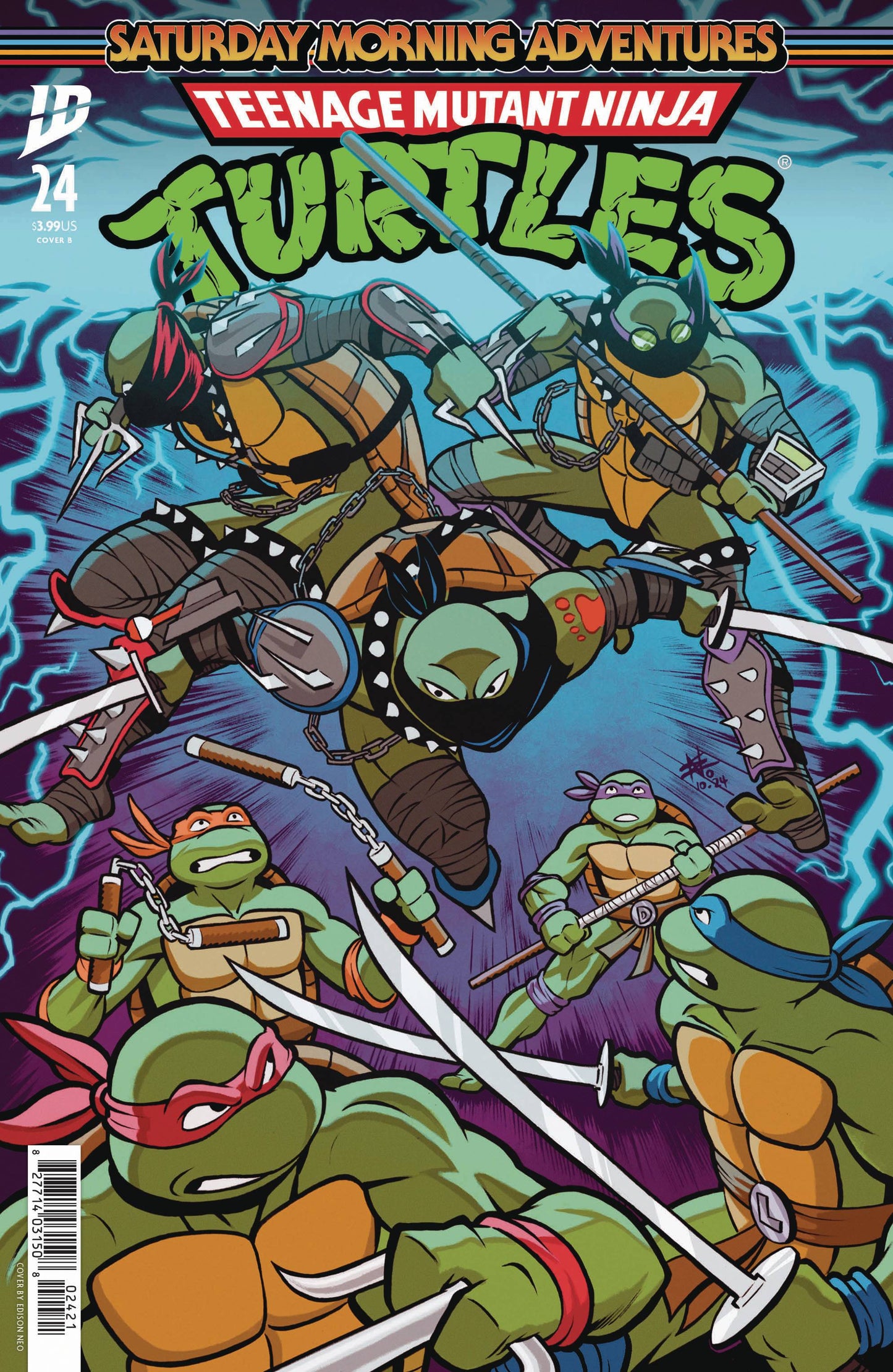 Teenage Mutant Ninja Turtles: Saturday Morning Adventures #24 (Cover B)