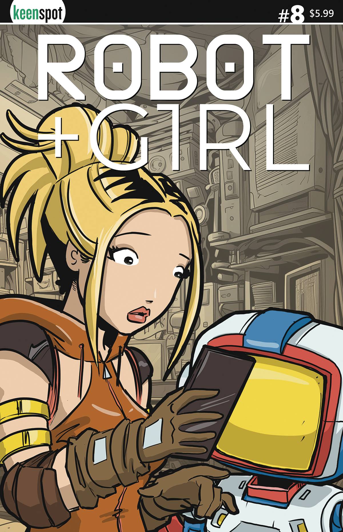 Robot + Girl #8 (Cover B)