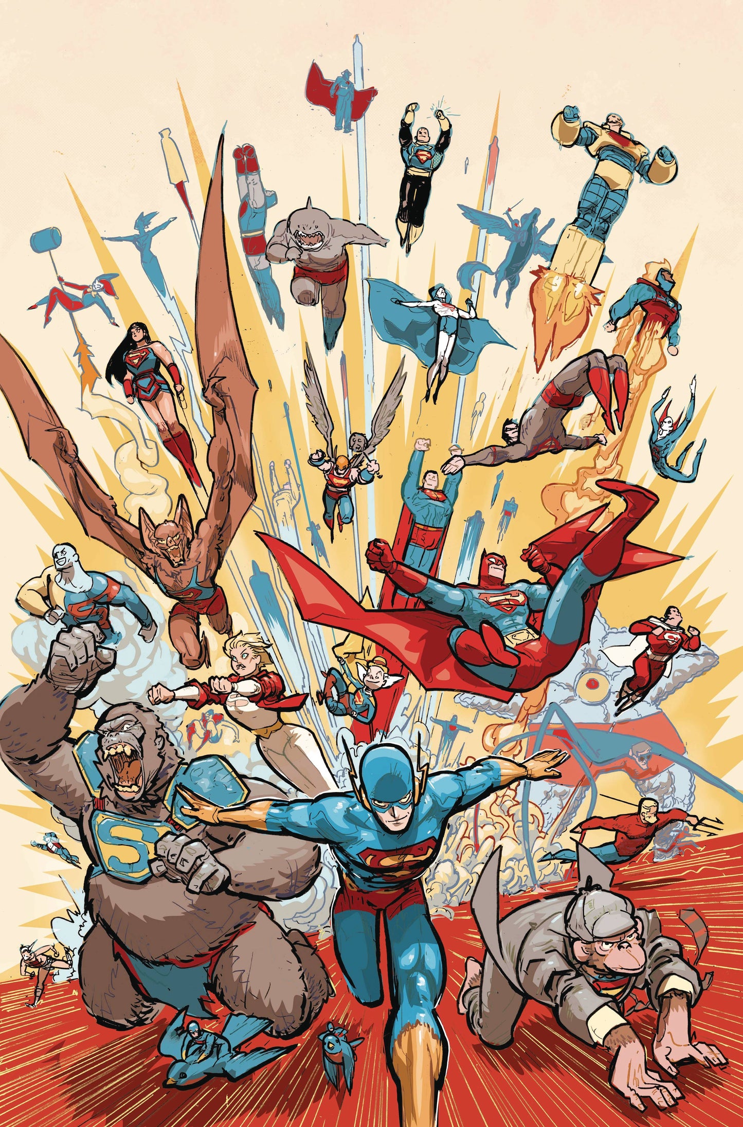 Superman #26 (Riley Rossmo 'Supersmash-Up' Cover)