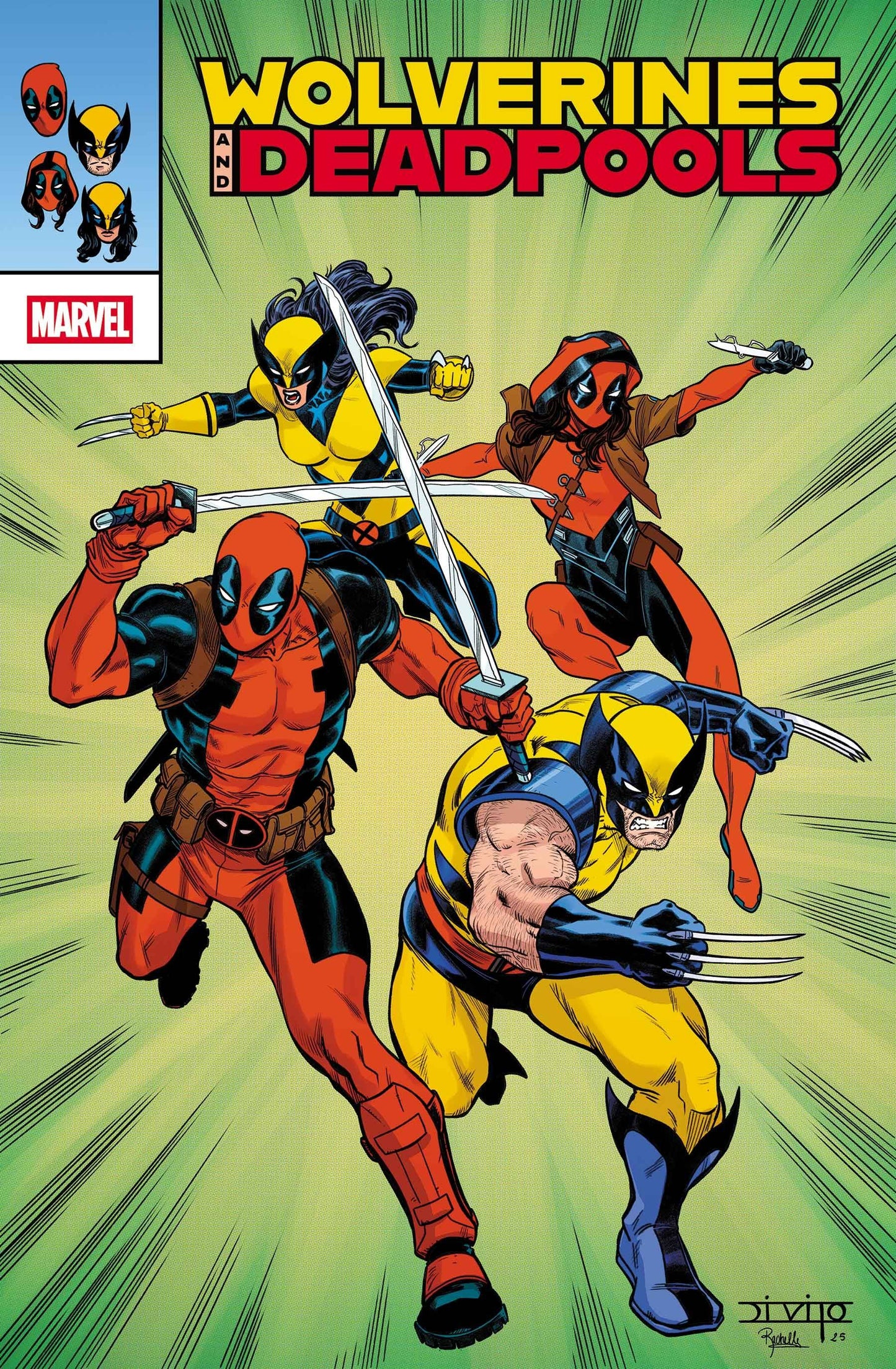 Wolverines & Deadpools #1 (Andrea Di Vito 'Retrovision' Cover)
