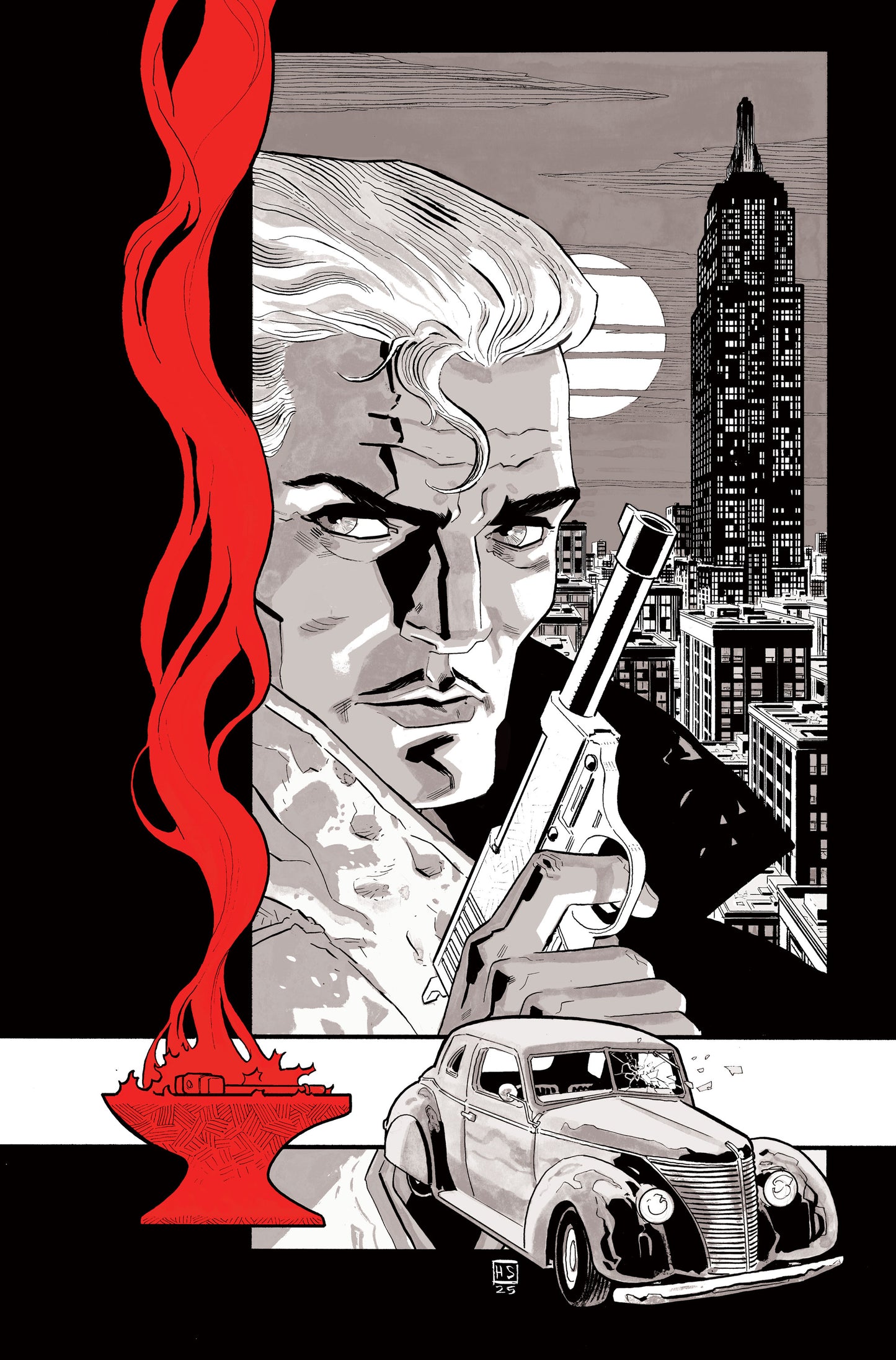 The Peril of the Brutal Dark: An Ezra Cain Mystery #1 (2nd Printing Hayden Sherman Variant)