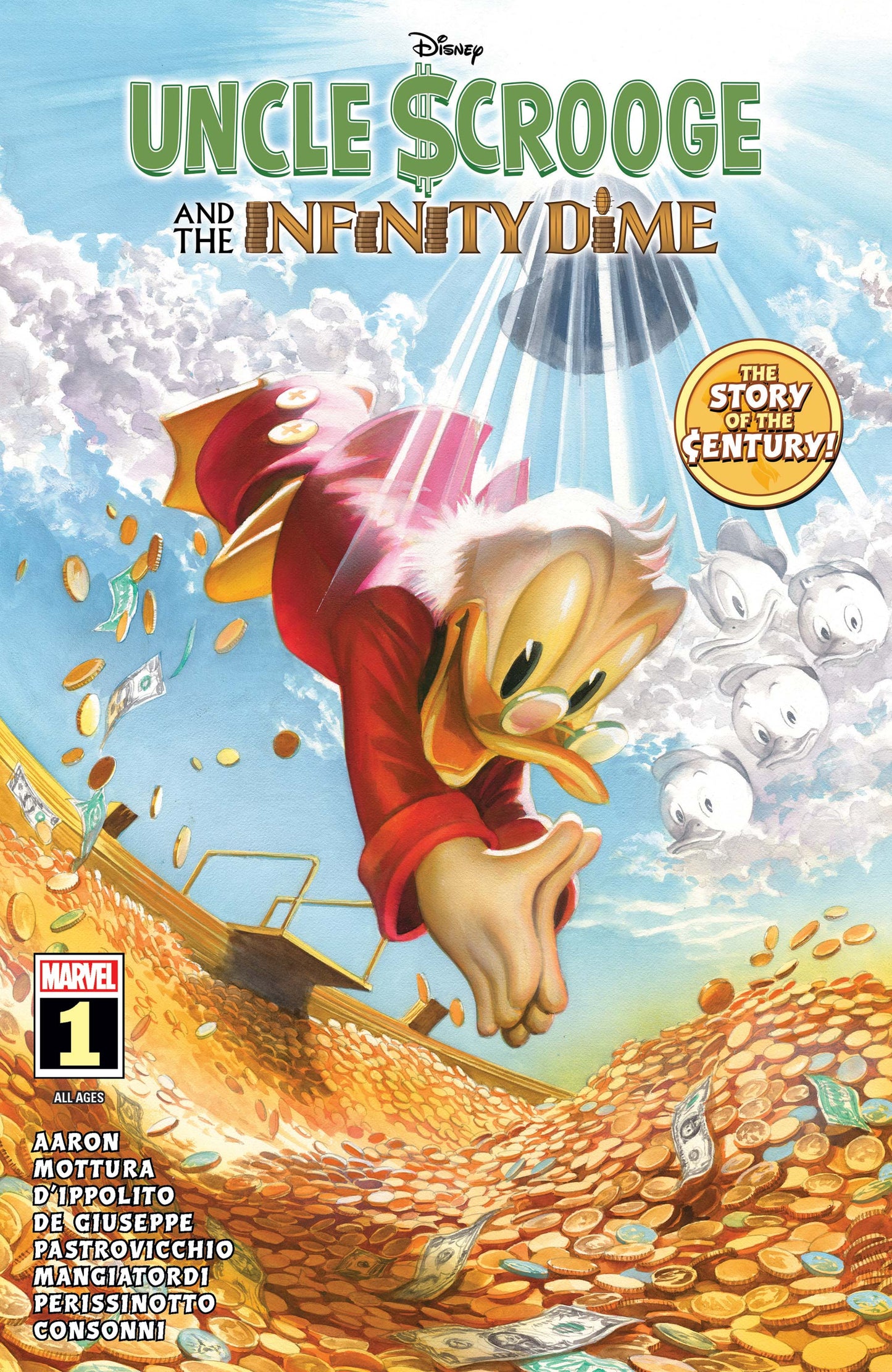 Uncle Scrooge and the Infinity Dime #1 (Alex Ross Cover)