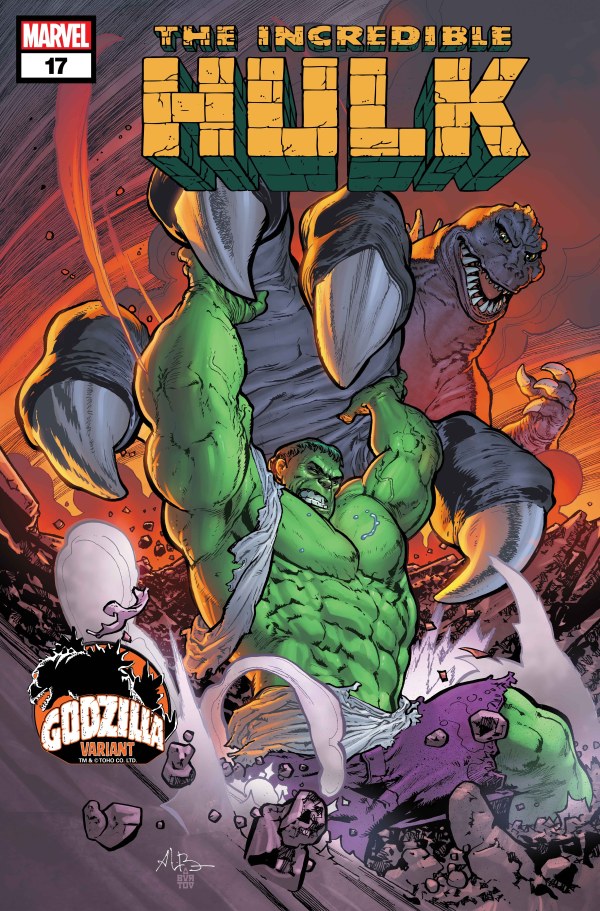 Incredible Hulk #17 (Andrei Bressan Godzilla Cover)