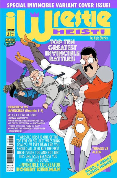Wrestle Heist #4 (Cover B Kyle Starks Invincible Team-Up Variant)