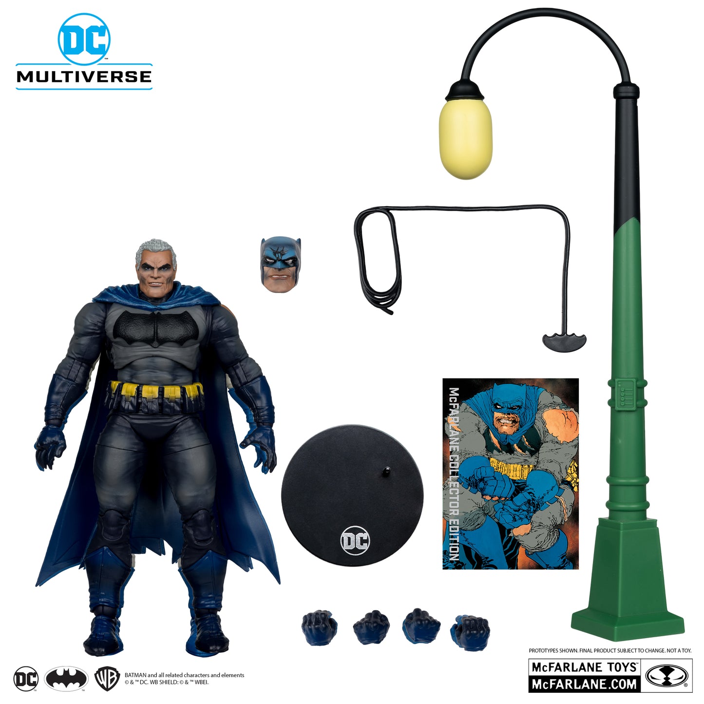 DC Multiverse - The Dark Knight Returns - Batman (Battle Damage Blue) - Platinum Edition